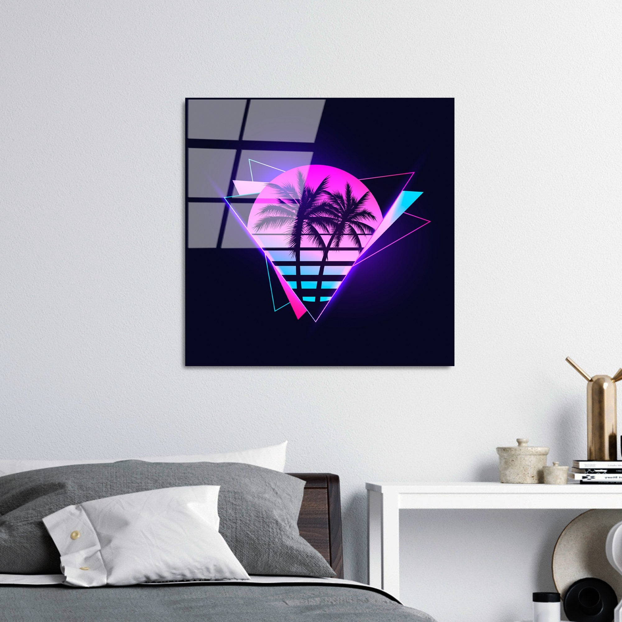 Quadro Decorativo em Vidro Temperado UV-832, Multicolor, 50 x 50 cm (4 mm)