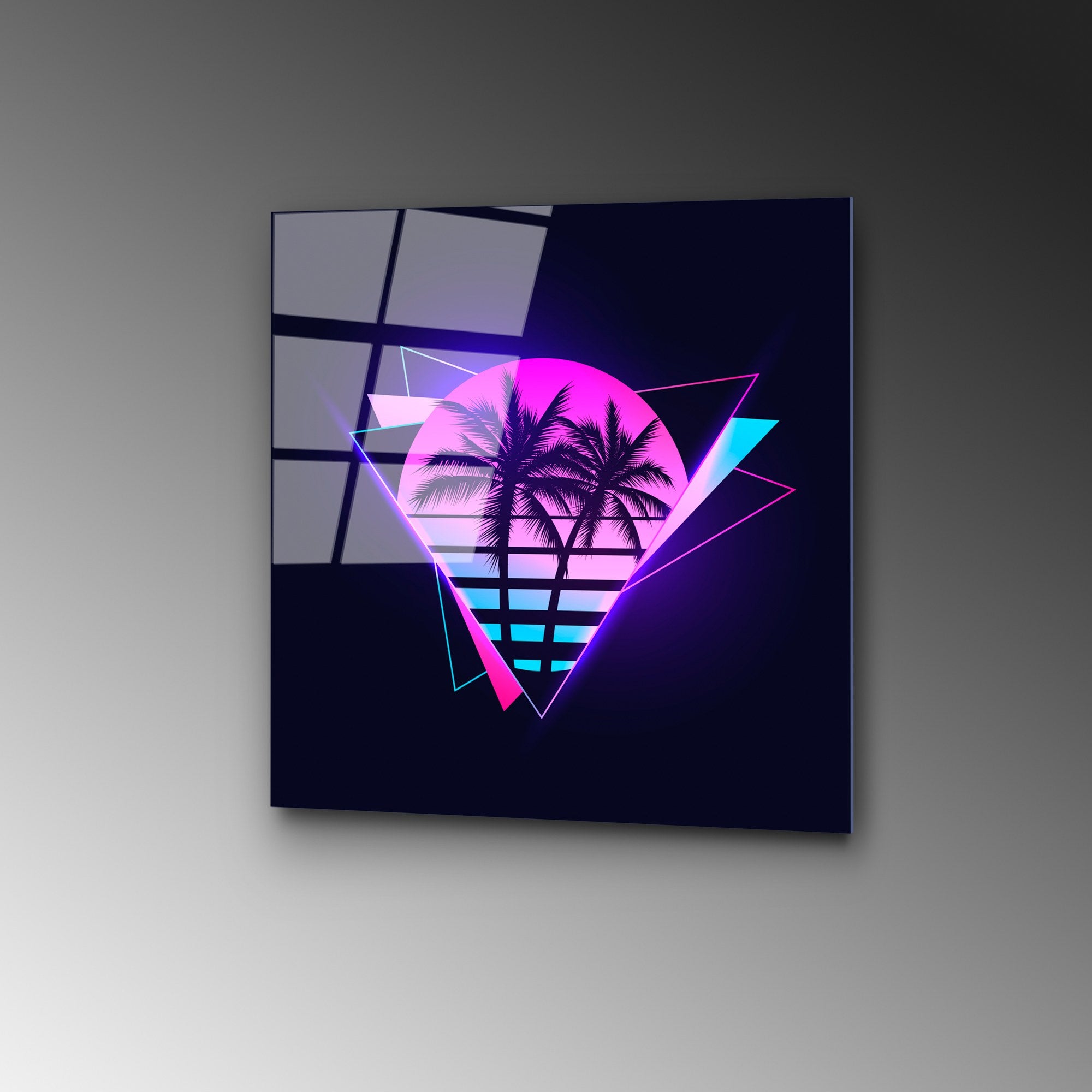 Quadro Decorativo em Vidro Temperado UV-832, Multicolor, 50 x 50 cm (4 mm)