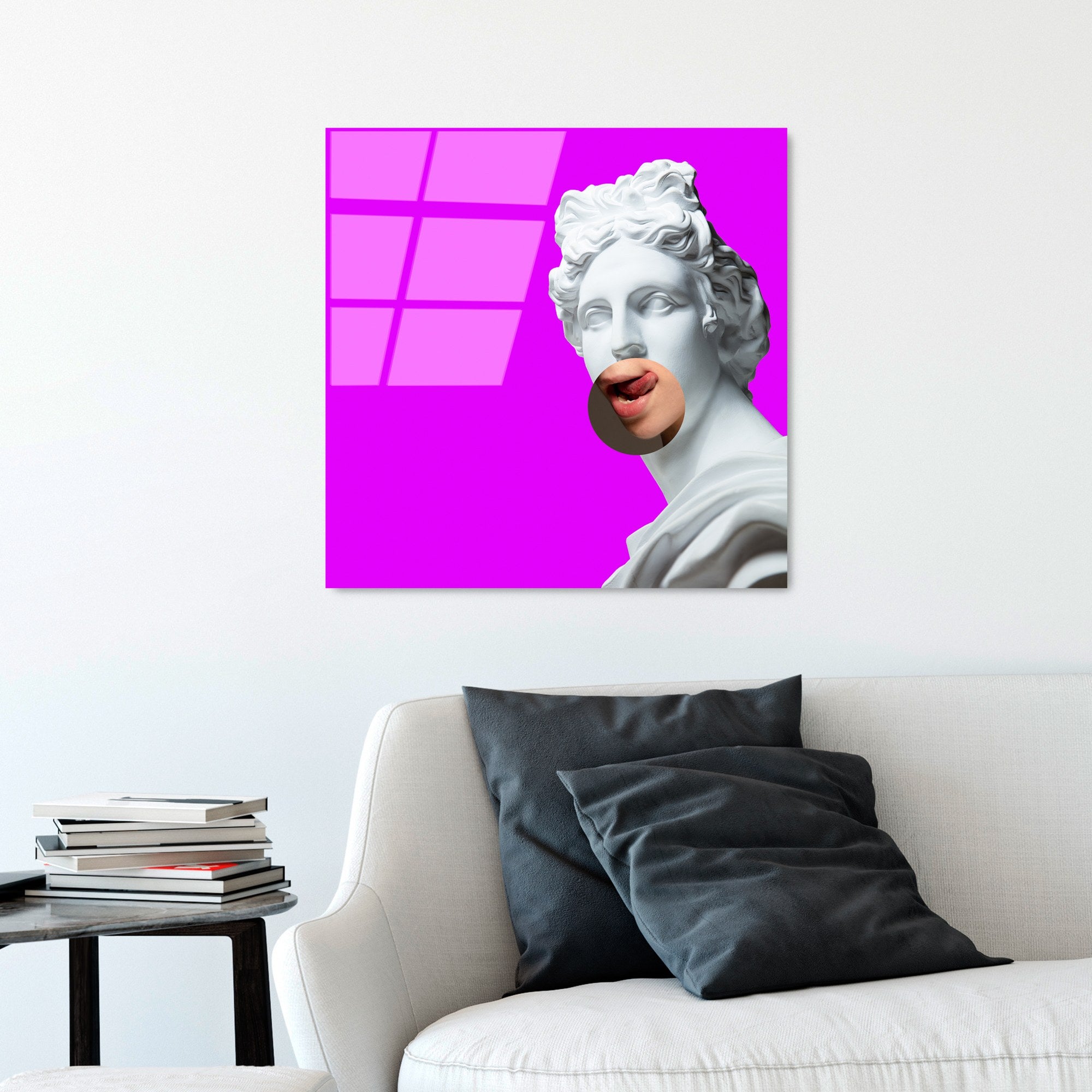 Quadro Decorativo em Vidro Temperado 100% UV-833, Multicolor, 50 x 50 cm (4 mm)