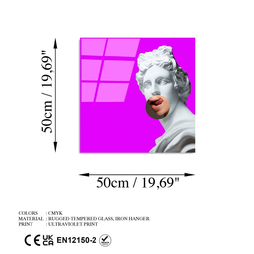 Quadro Decorativo em Vidro Temperado 100% UV-833, Multicolor, 50 x 50 cm (4 mm)