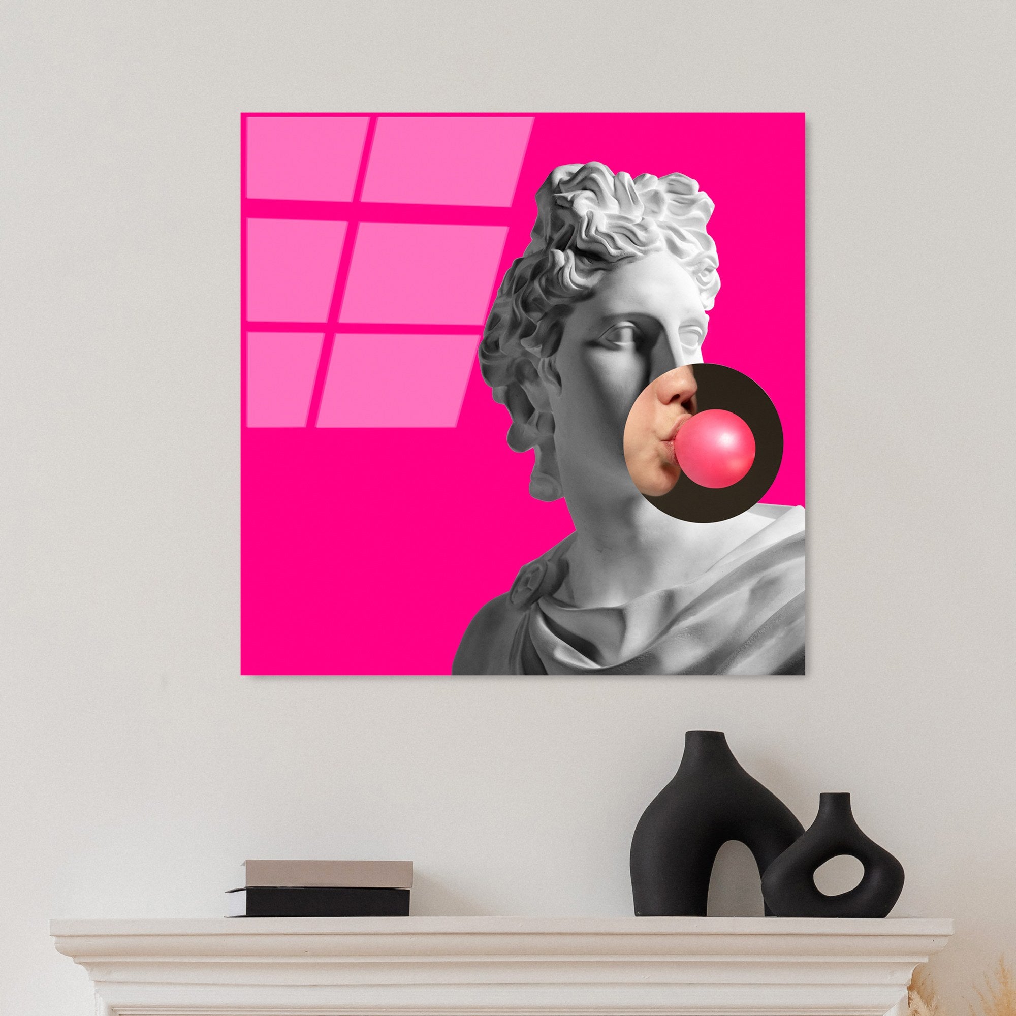 Quadro Decorativo em Vidro Temperado UV-834, 50x50 cm, Multicolor, 4 mm