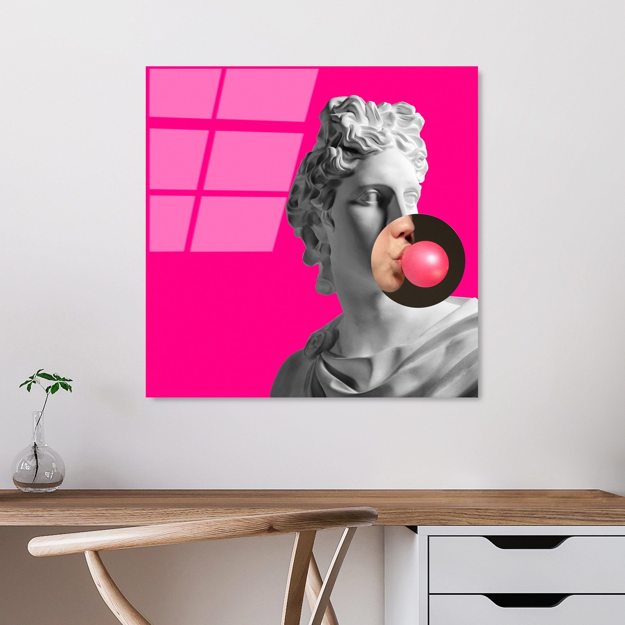 Quadro Decorativo em Vidro Temperado UV-834, 50x50 cm, Multicolor, 4 mm