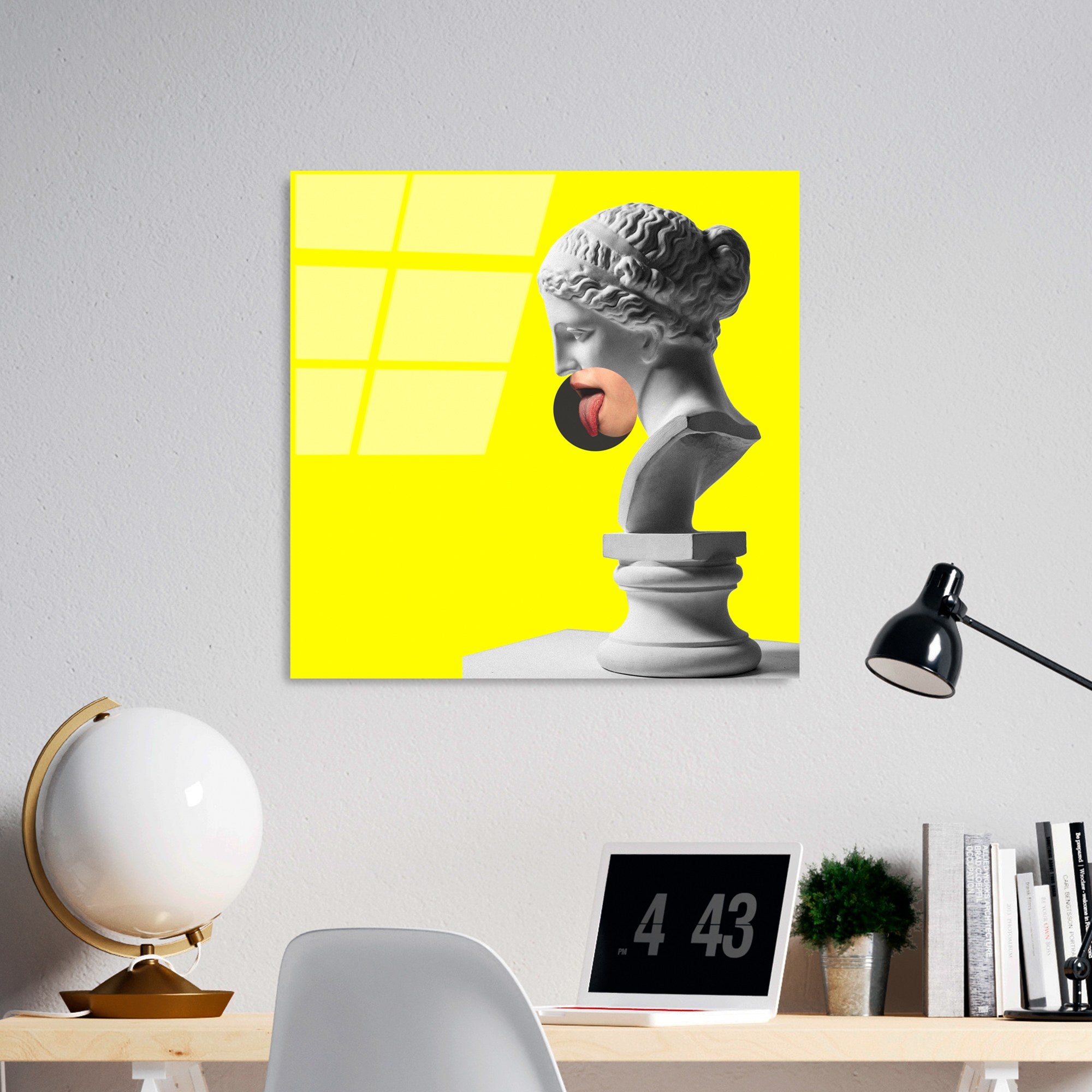 Quadro Decorativo em Vidro Temperado UV-835 - Multicolor - 50 x 50 cm (4 mm) | Ref. 123BZM2328