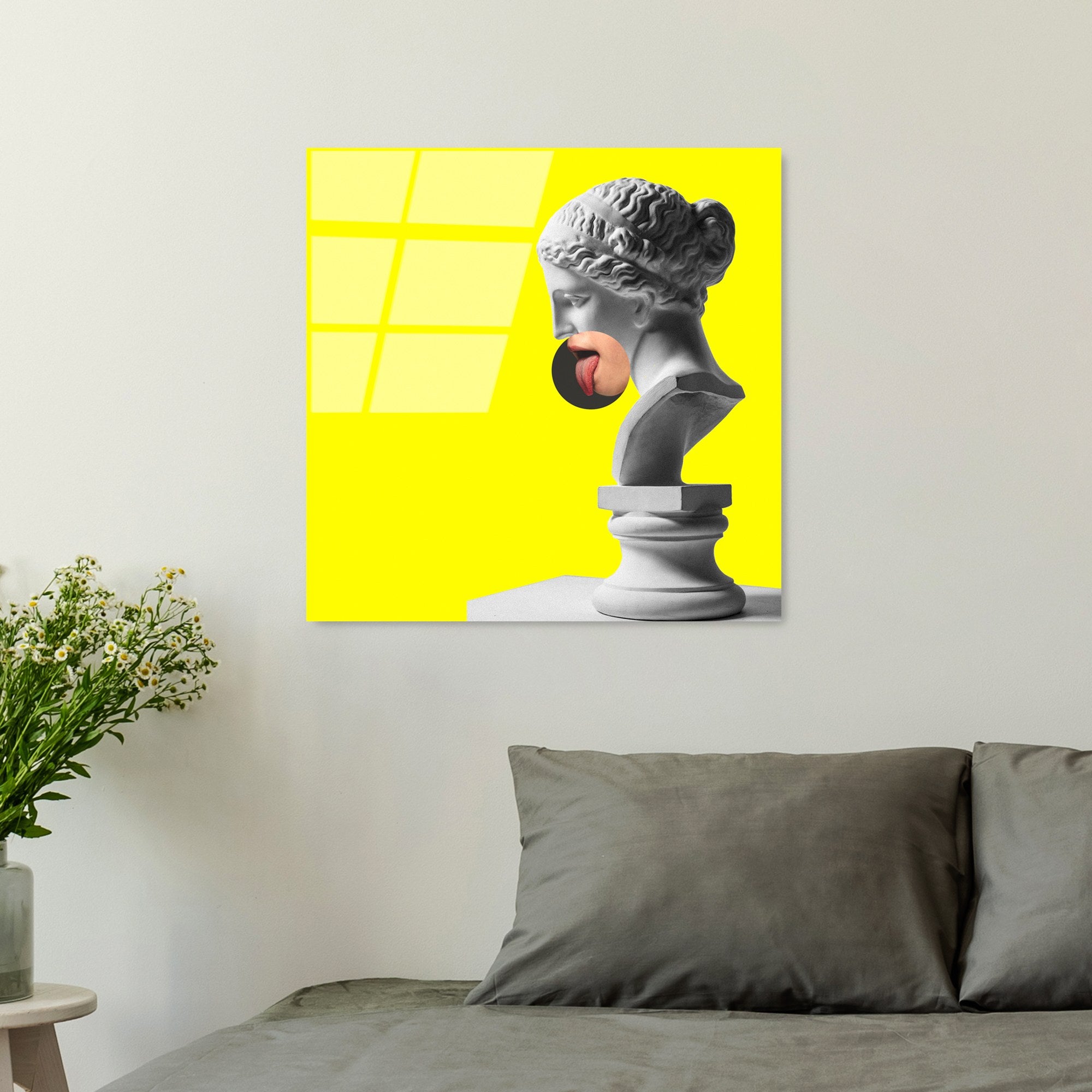 Quadro Decorativo em Vidro Temperado UV-835 - Multicolor - 50 x 50 cm (4 mm) | Ref. 123BZM2328