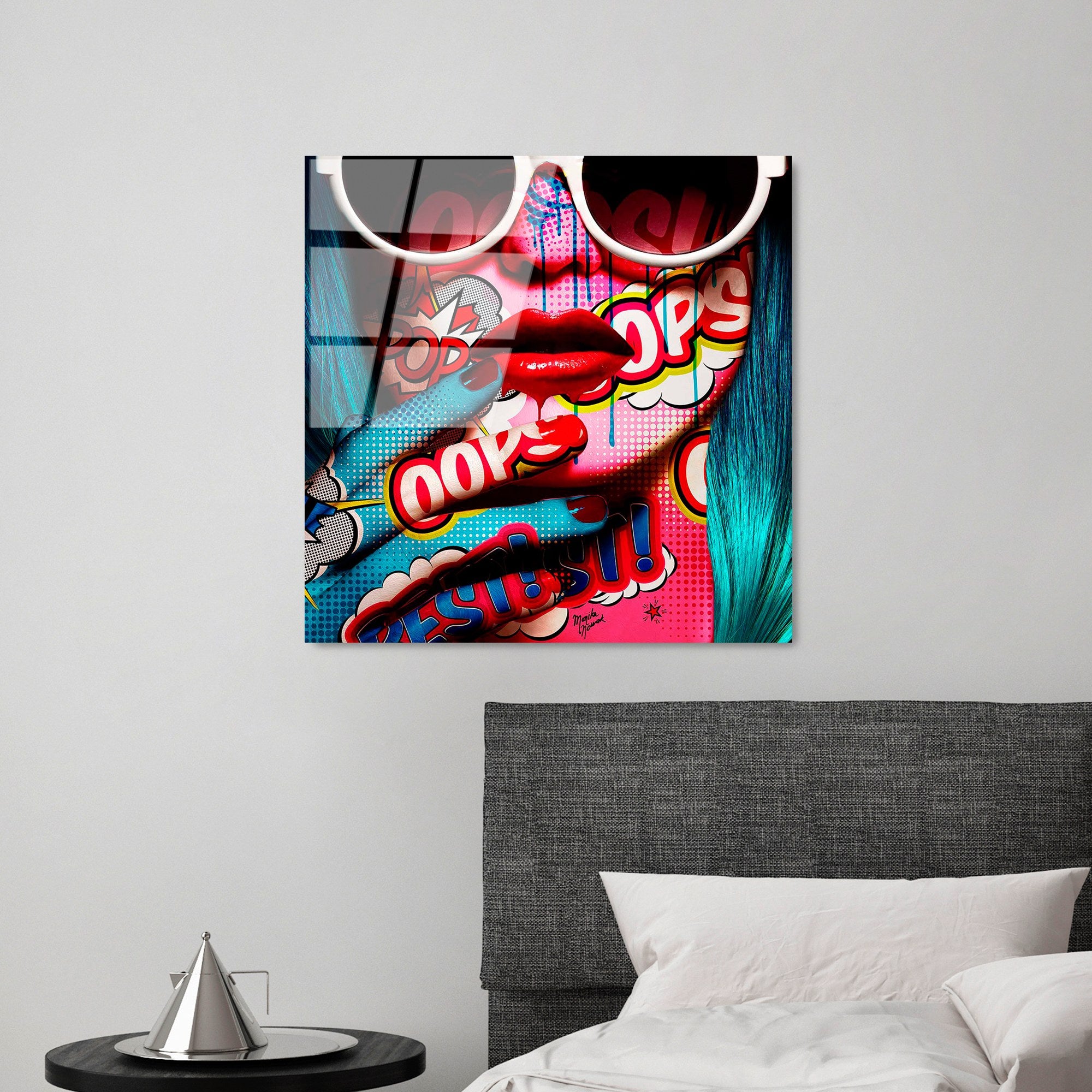 Quadro Decorativo em Vidro Temperado UV-836, 50 x 50 cm, Multicolor (4 mm)