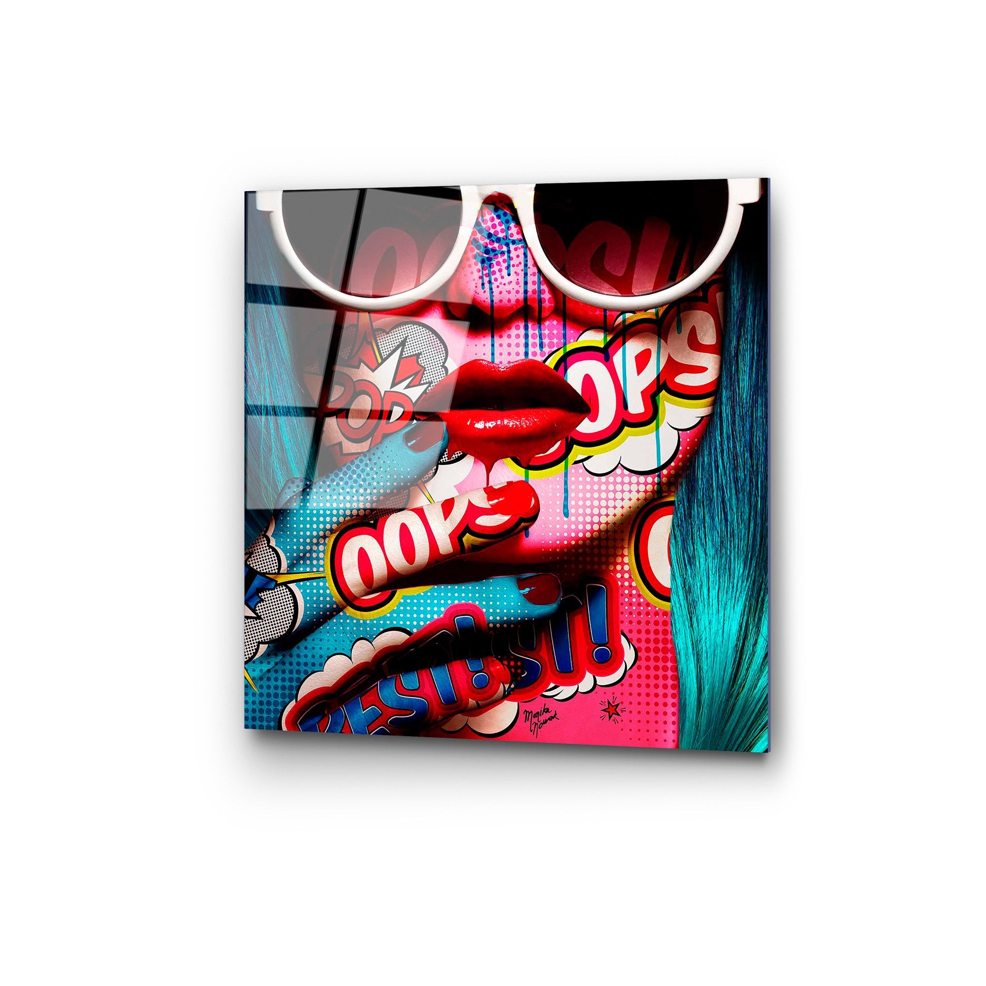 Quadro Decorativo em Vidro Temperado UV-836, 50 x 50 cm, Multicolor (4 mm)