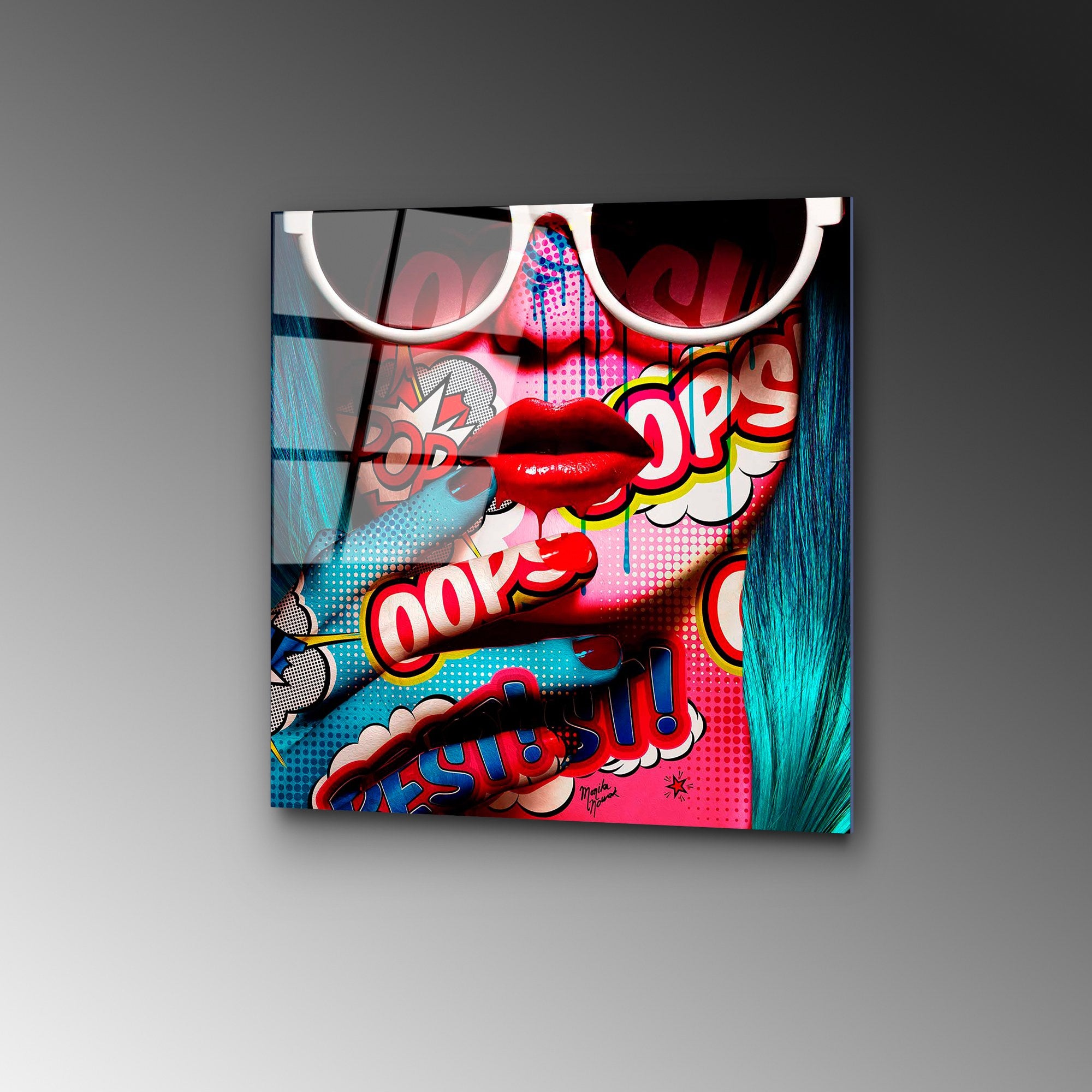 Quadro Decorativo em Vidro Temperado UV-836, 50 x 50 cm, Multicolor (4 mm)