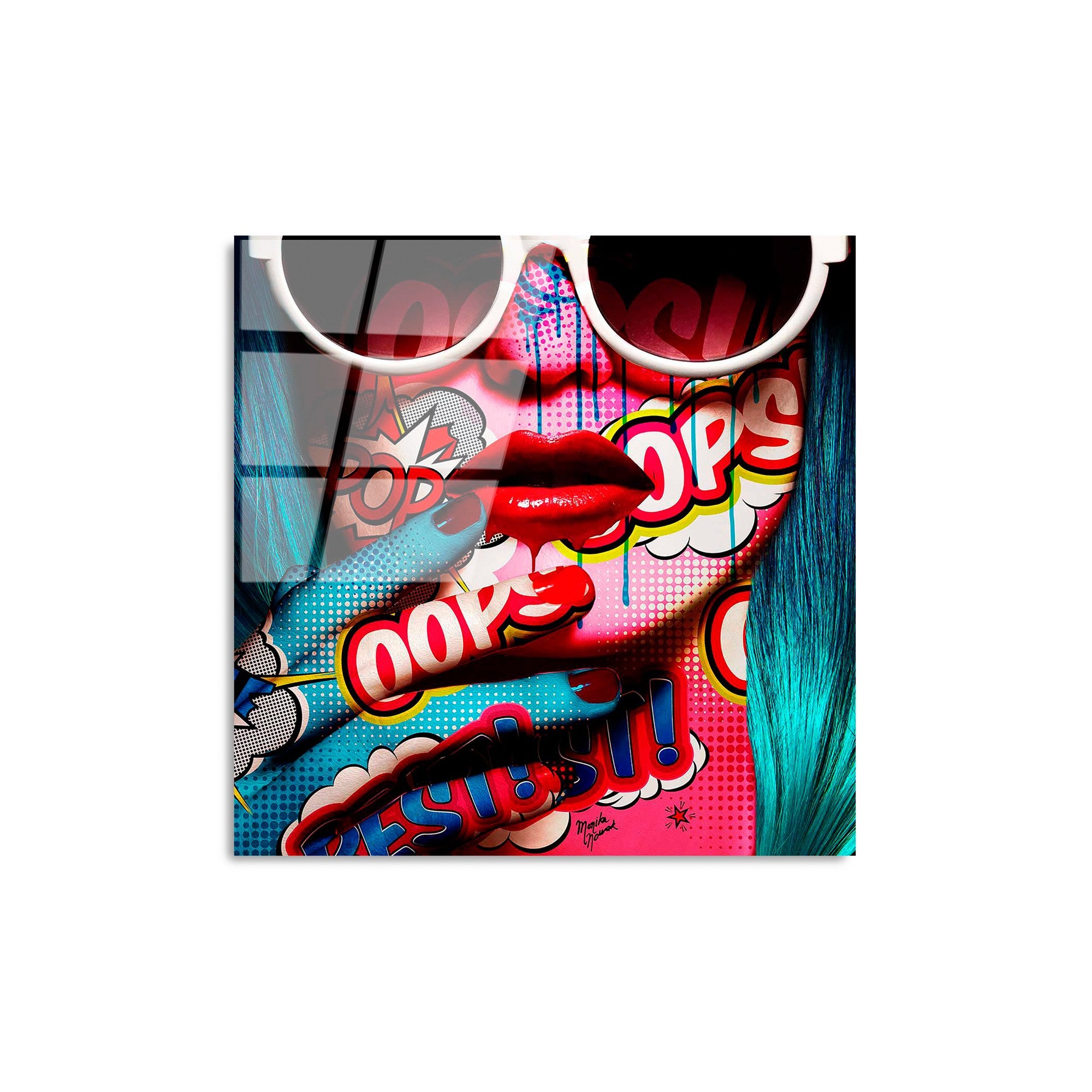 Quadro Decorativo em Vidro Temperado UV-836, 50 x 50 cm, Multicolor (4 mm)