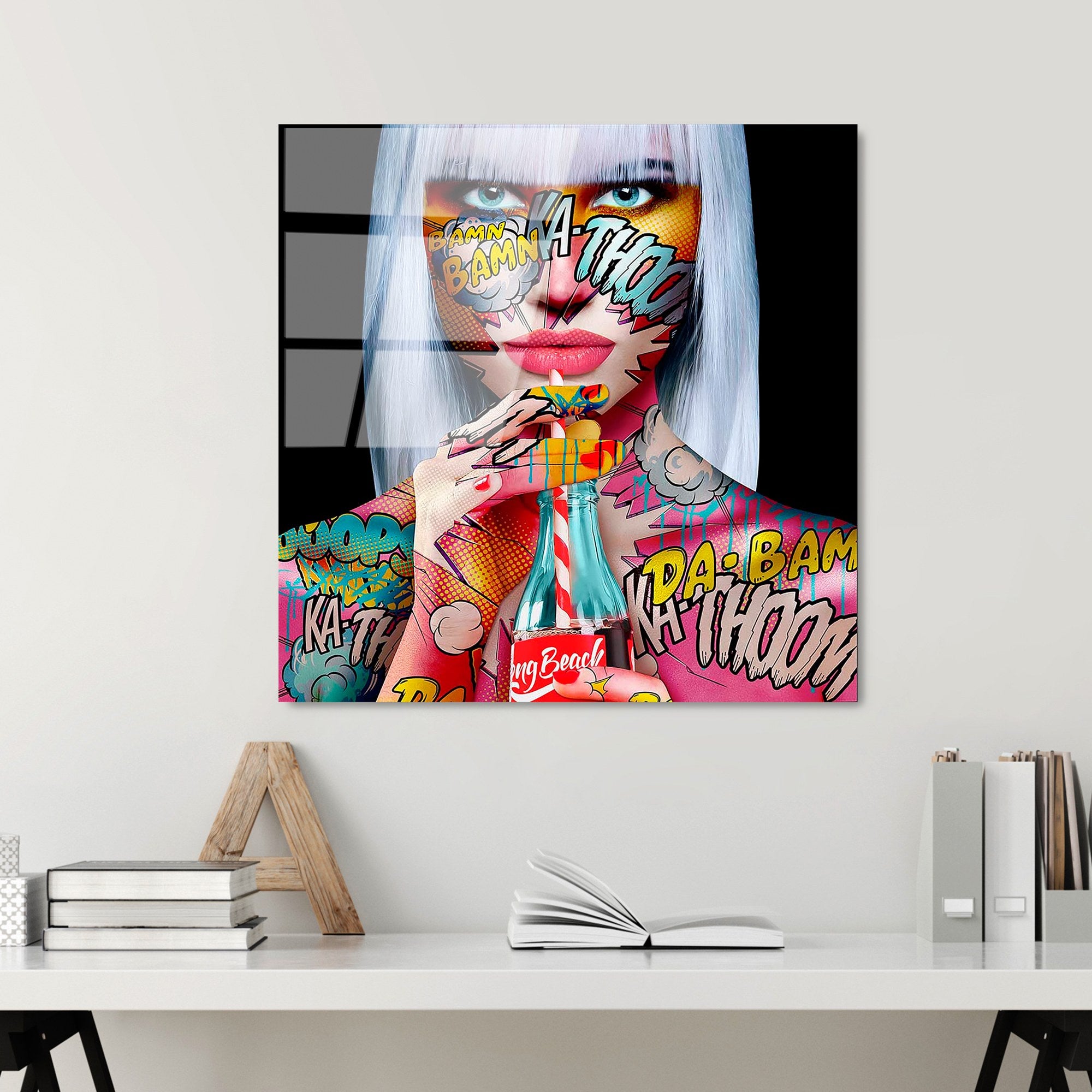 Quadro Decorativo em Vidro Temperado Multicolorido UV-837 – 50 x 50 cm (4 mm)