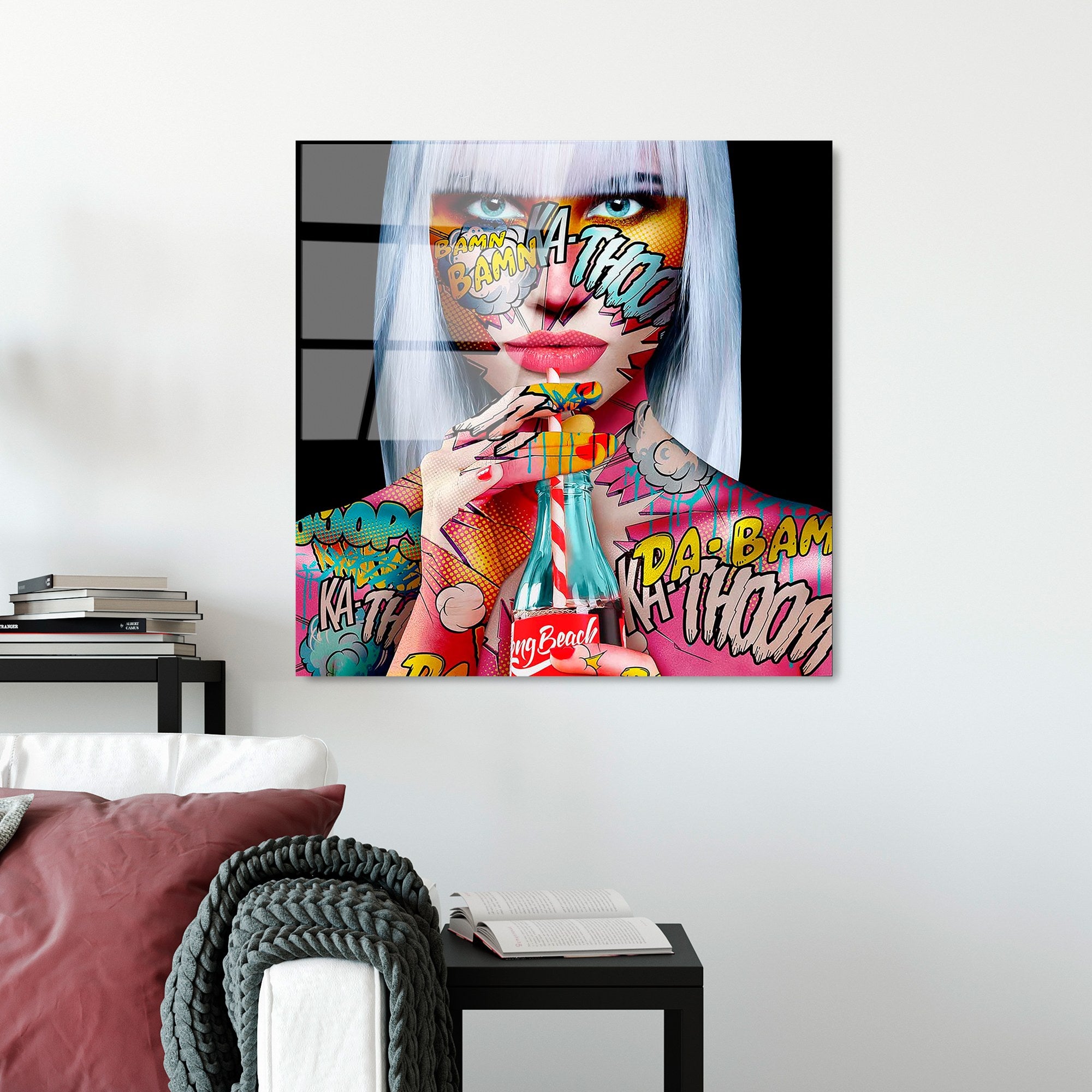 Quadro Decorativo em Vidro Temperado Multicolorido UV-837 – 50 x 50 cm (4 mm)