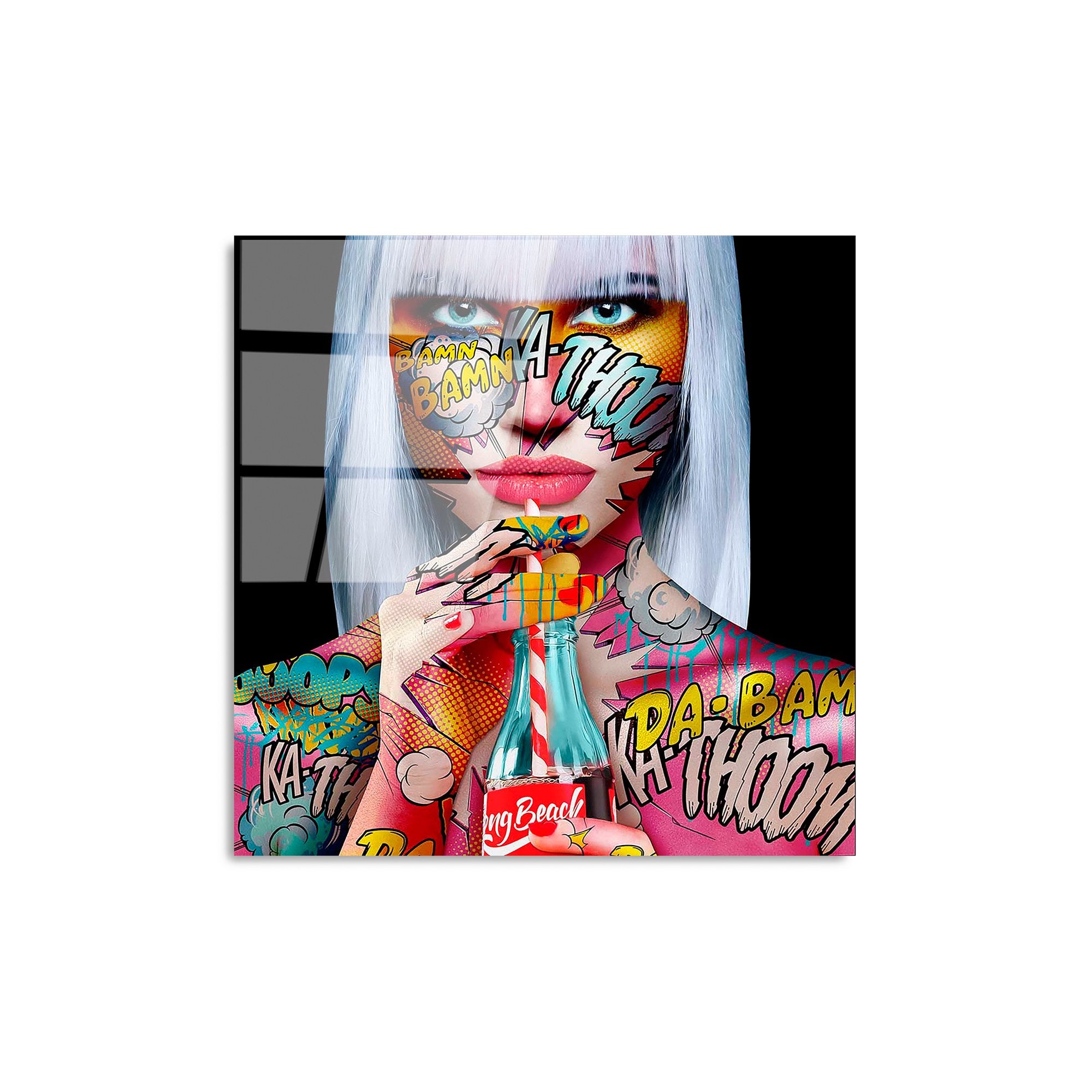 Quadro Decorativo em Vidro Temperado Multicolorido UV-837 – 50 x 50 cm (4 mm)