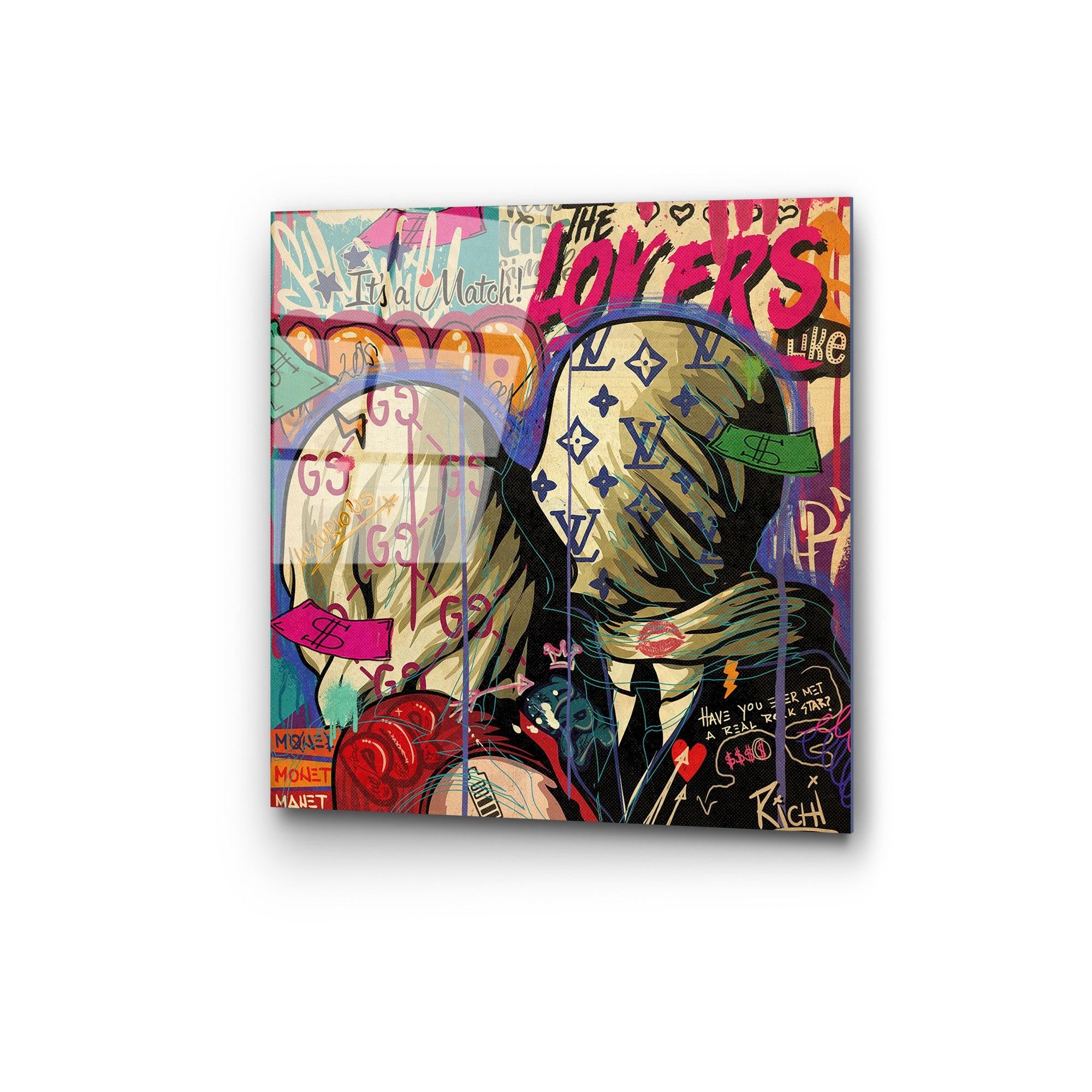 Quadro Decorativo em Vidro Temperado UV-838, Multicolor, 50 x 50 cm, 4 mm