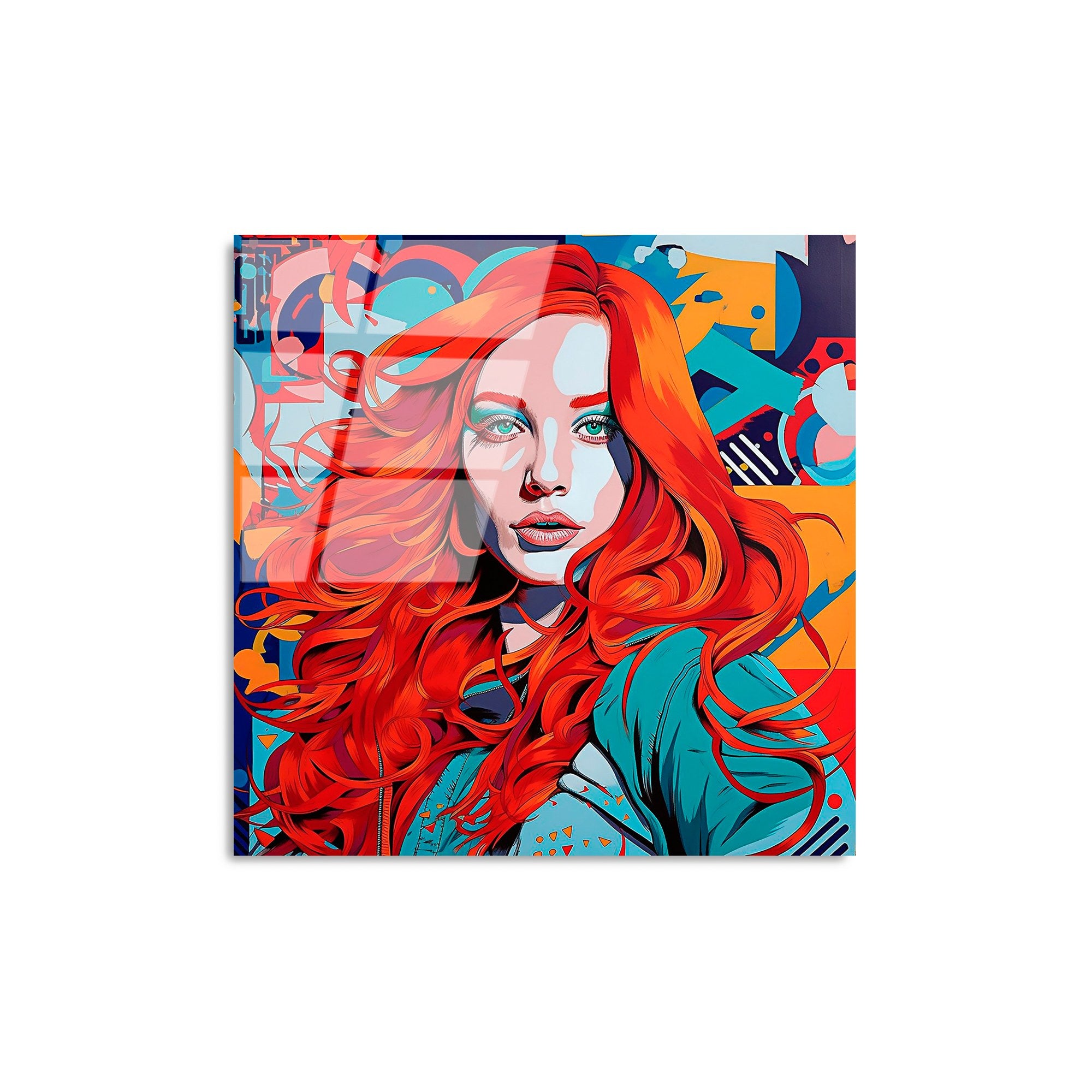 Quadro Decorativo em Vidro Temperado UV-840, Multicolor, 50 x 50 cm (4 mm)