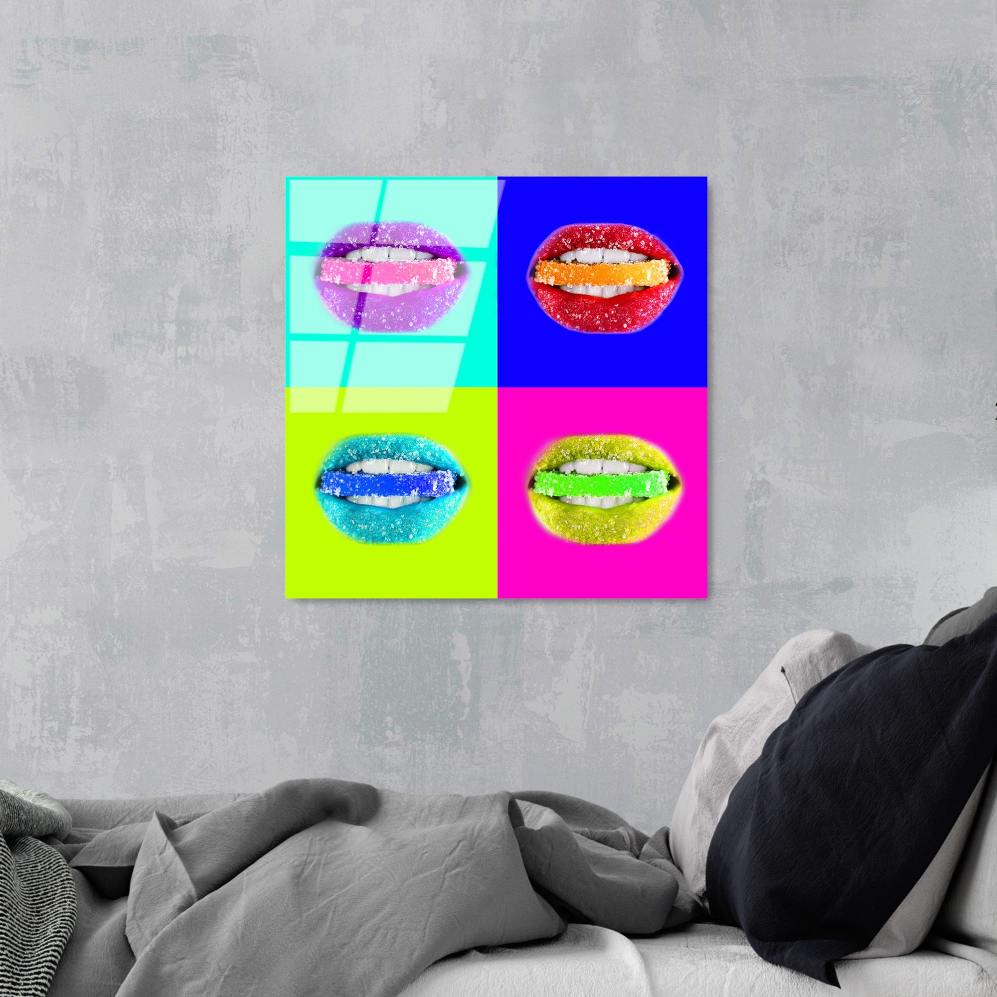 Quadro Decorativo em Vidro Temperado UV-841, Multicolor, 50 x 50 cm, 4 mm (Ref. 123BZM2334)