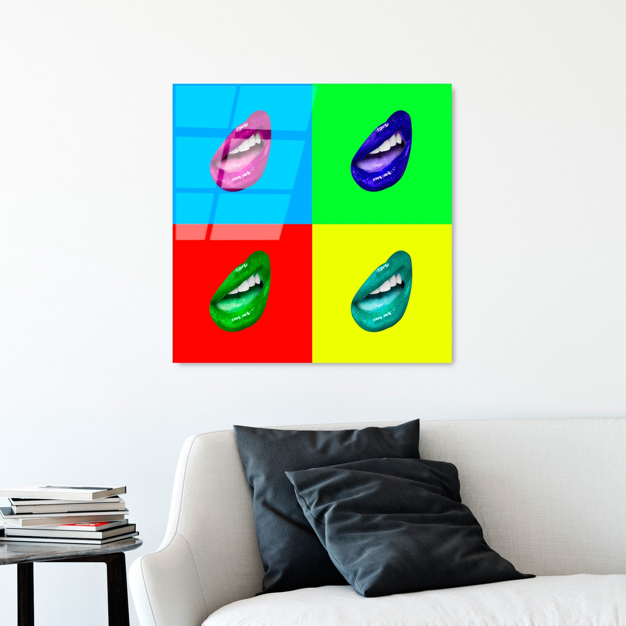 Quadro Decorativo em Vidro Temperado UV-842, Multicolor, 50 x 50 cm, 4 mm