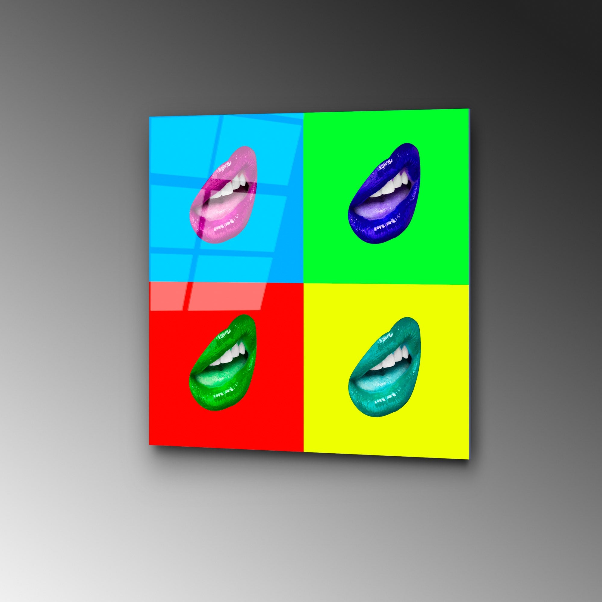 Quadro Decorativo em Vidro Temperado UV-842, Multicolor, 50 x 50 cm, 4 mm