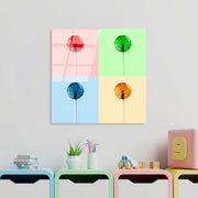 Quadro Decorativo em Vidro Temperado Multicolor 50 x 50 cm (4 mm) – UV-843