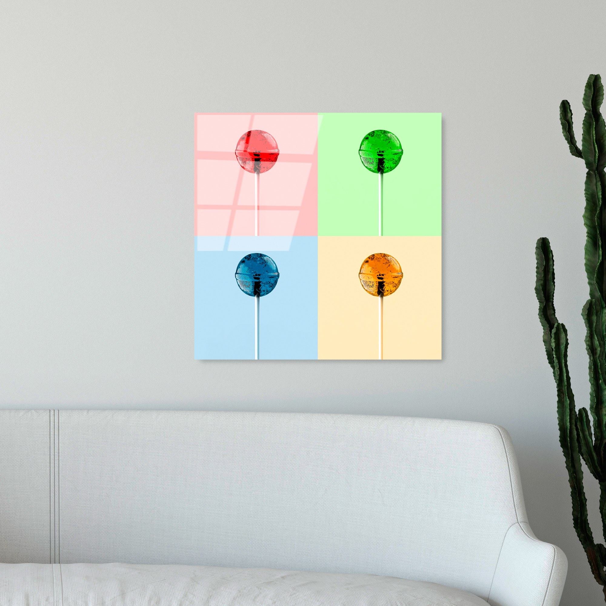 Quadro Decorativo em Vidro Temperado Multicolor 50 x 50 cm (4 mm) – UV-843