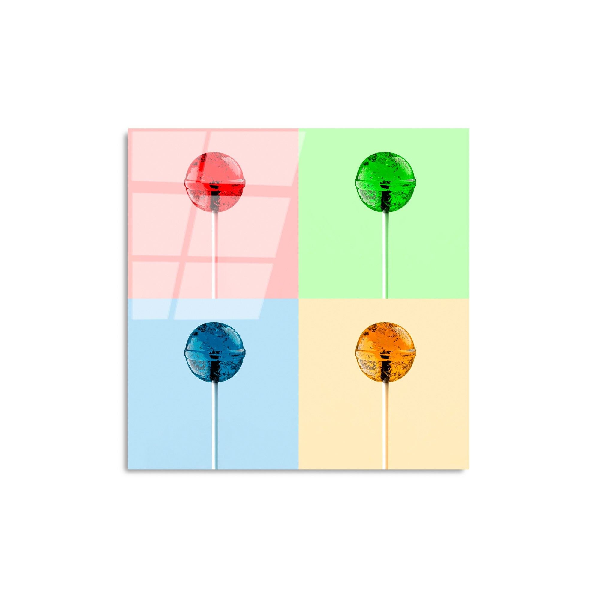 Quadro Decorativo em Vidro Temperado Multicolor 50 x 50 cm (4 mm) – UV-843