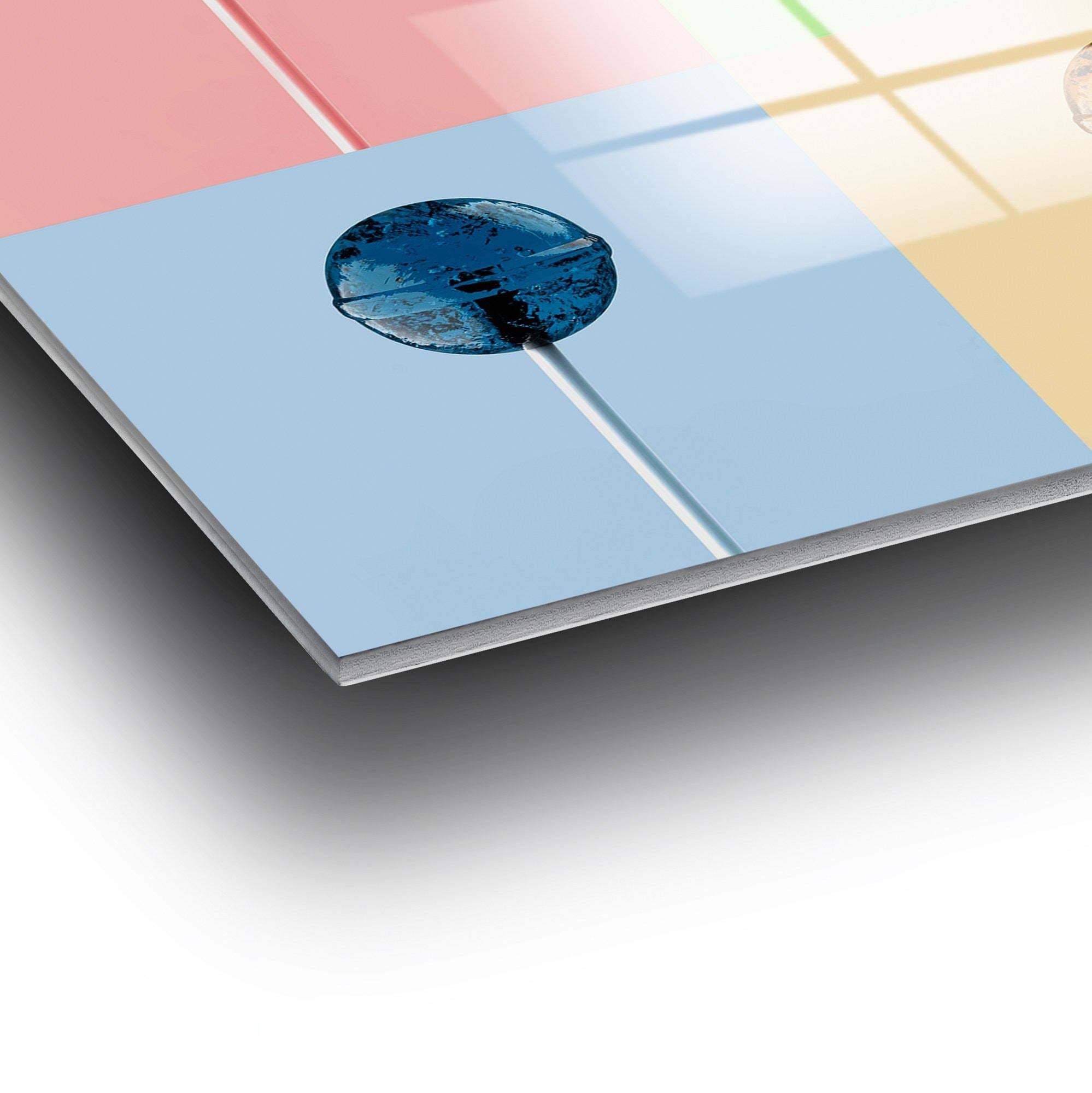 Quadro Decorativo em Vidro Temperado Multicolor 50 x 50 cm (4 mm) – UV-843