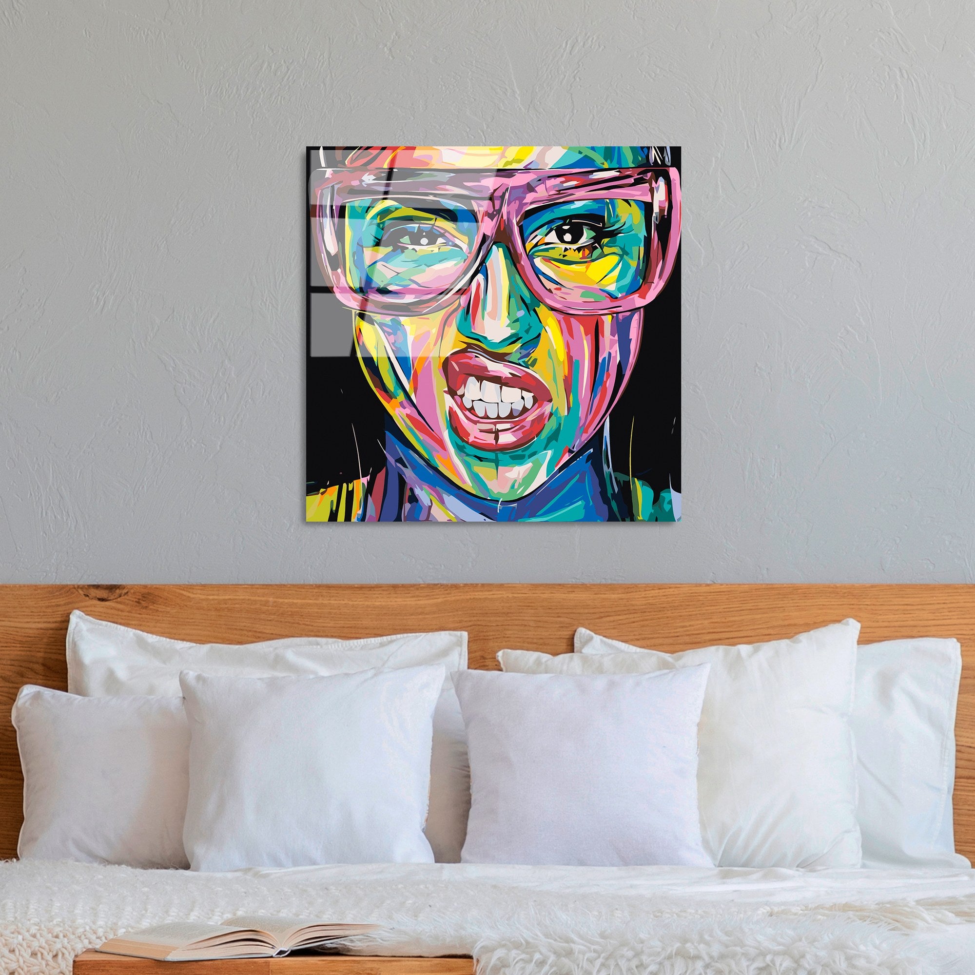 Quadro Decorativo em Vidro Temperado Multicolor UV-844, 50 x 50 cm (4 mm)