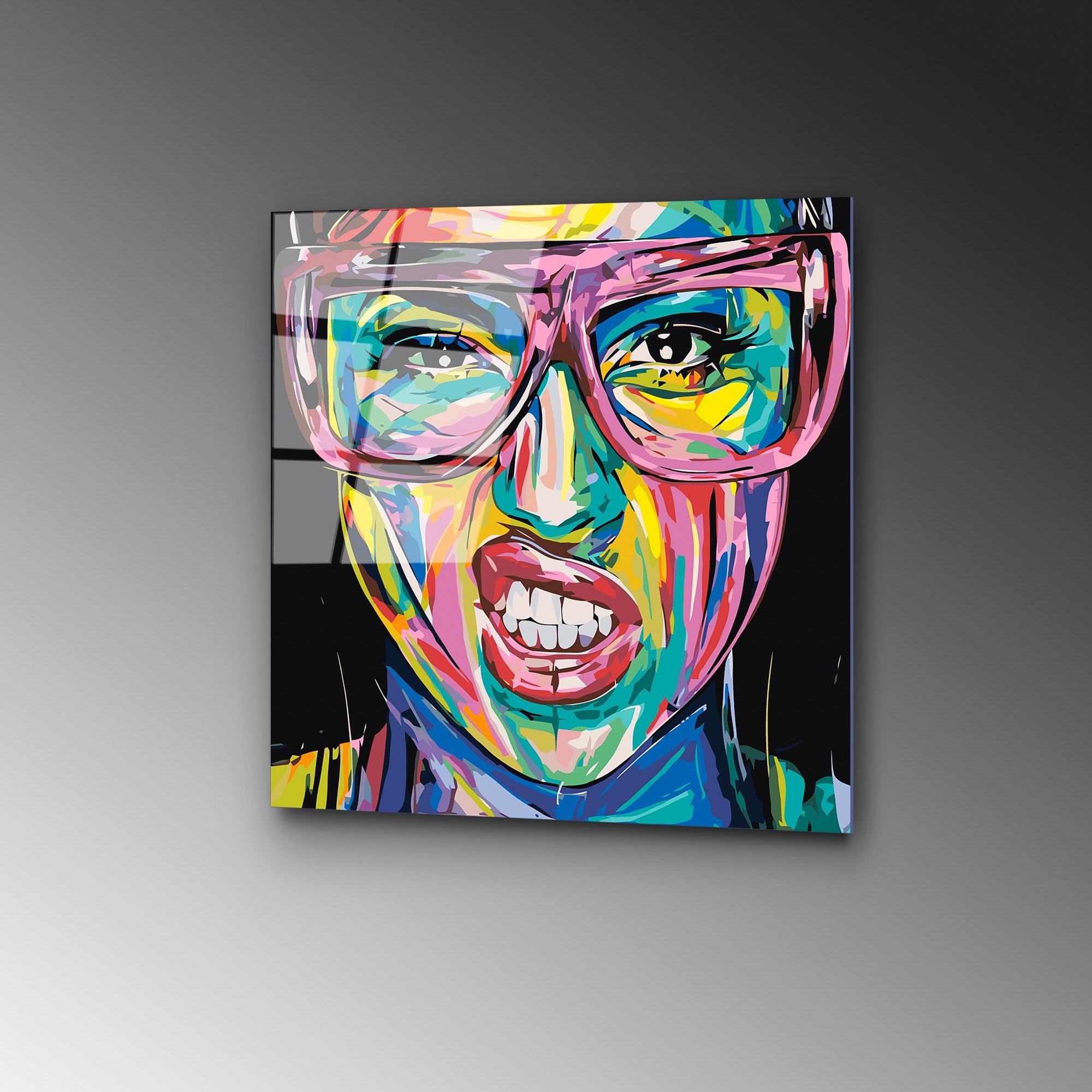 Quadro Decorativo em Vidro Temperado Multicolor UV-844, 50 x 50 cm (4 mm)