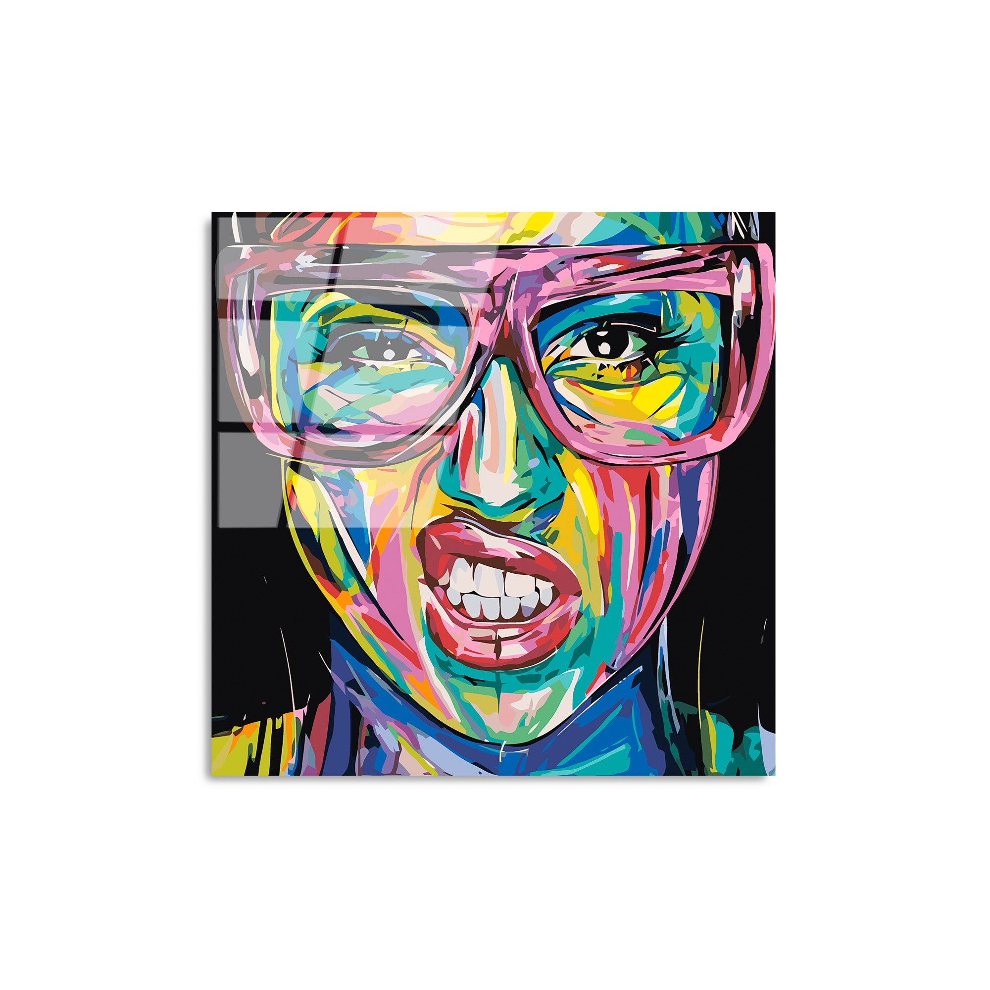 Quadro Decorativo em Vidro Temperado Multicolor UV-844, 50 x 50 cm (4 mm)