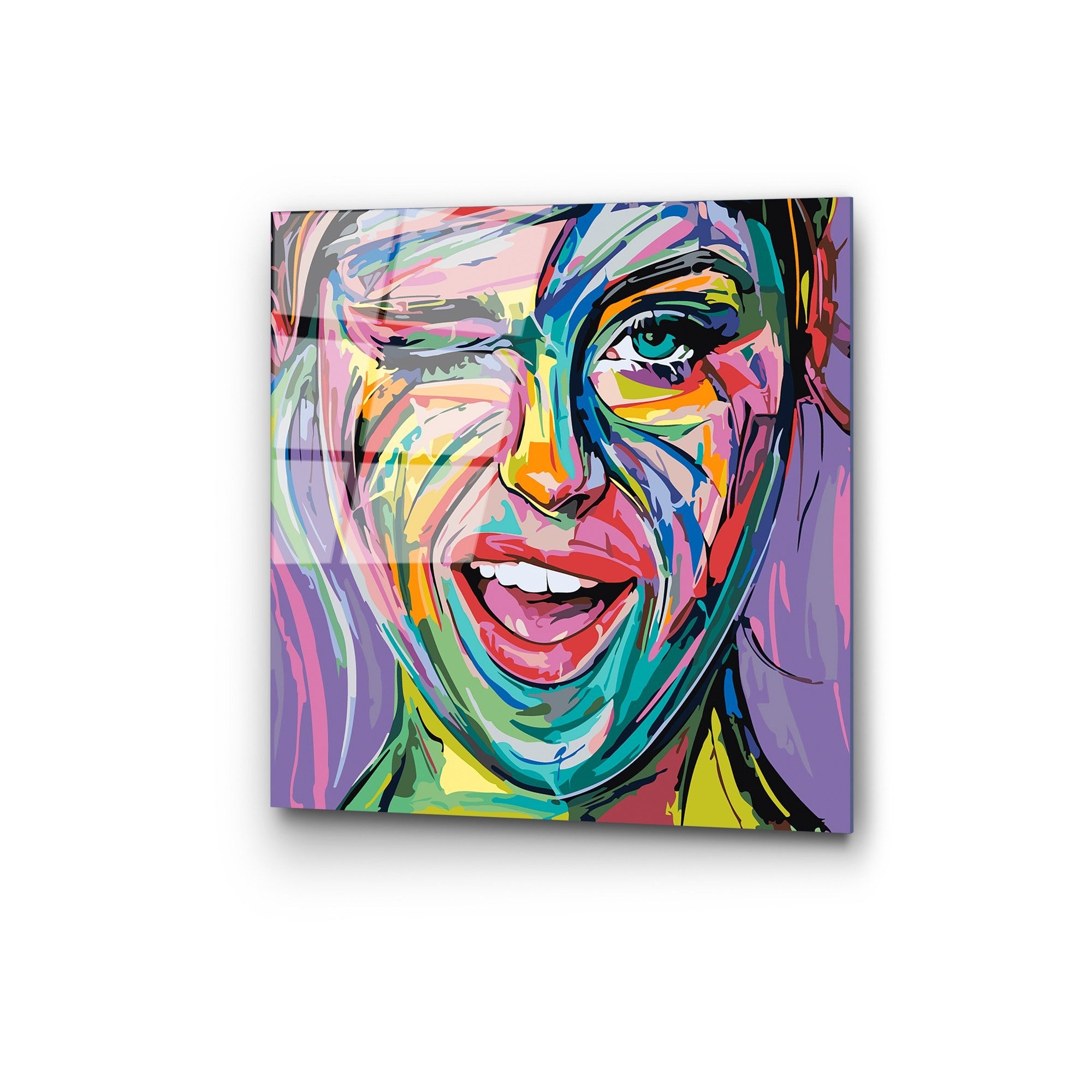 Quadro Decorativo em Vidro Temperado Multicolor 50x50 cm (4 mm) UV-845