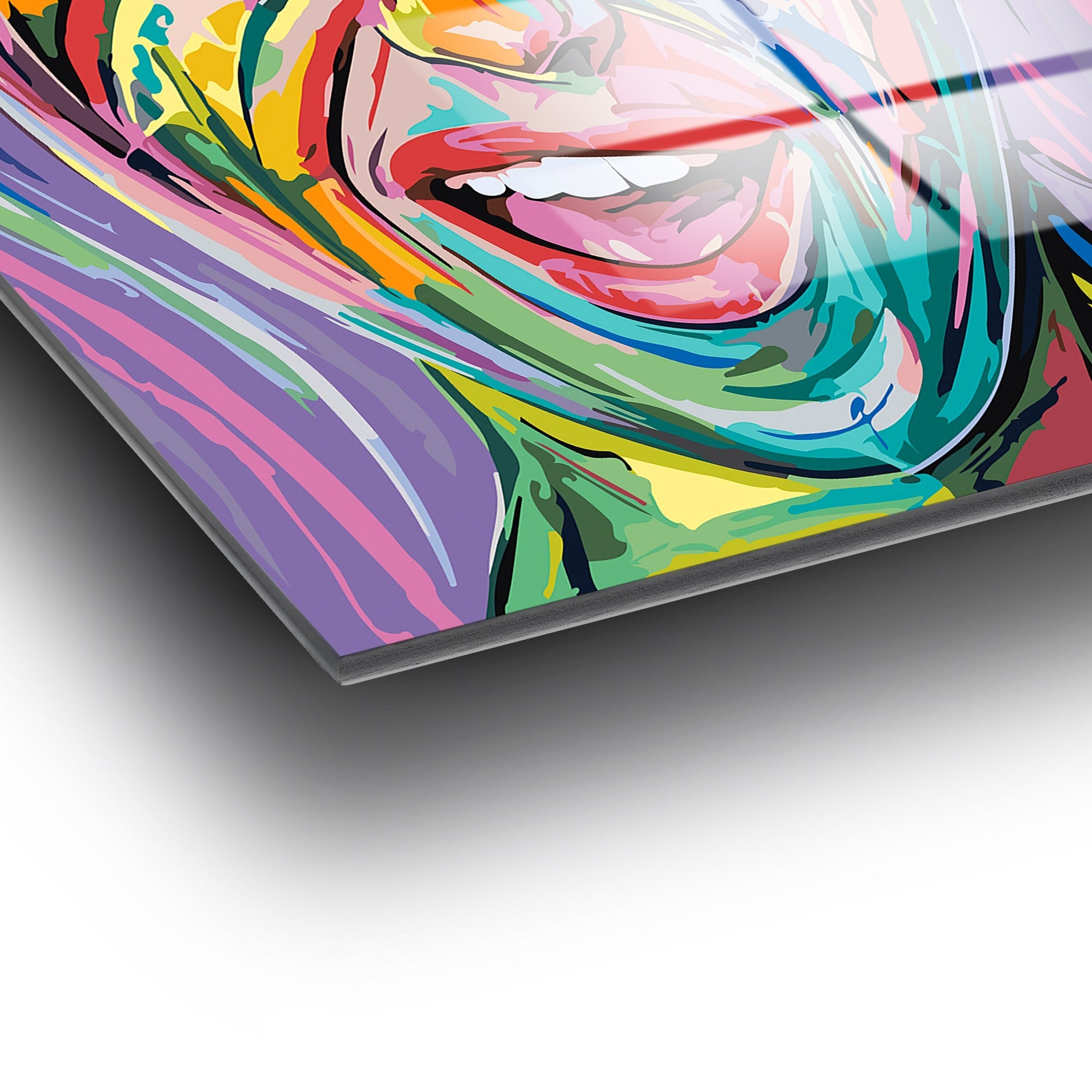 Quadro Decorativo em Vidro Temperado Multicolor 50x50 cm (4 mm) UV-845