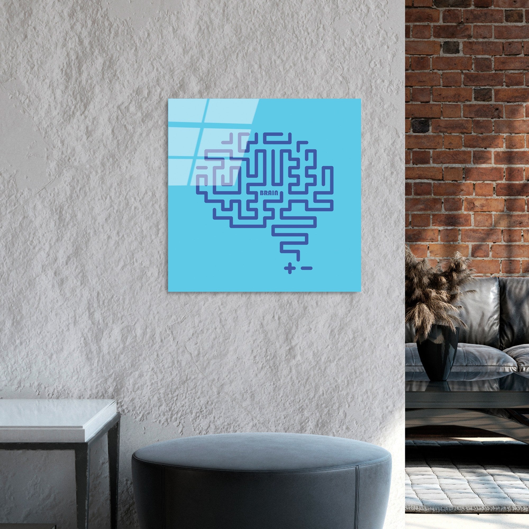 Quadro Decorativo em Vidro Temperado UV-848, Multicolorido, 50 x 50 cm (4 mm)