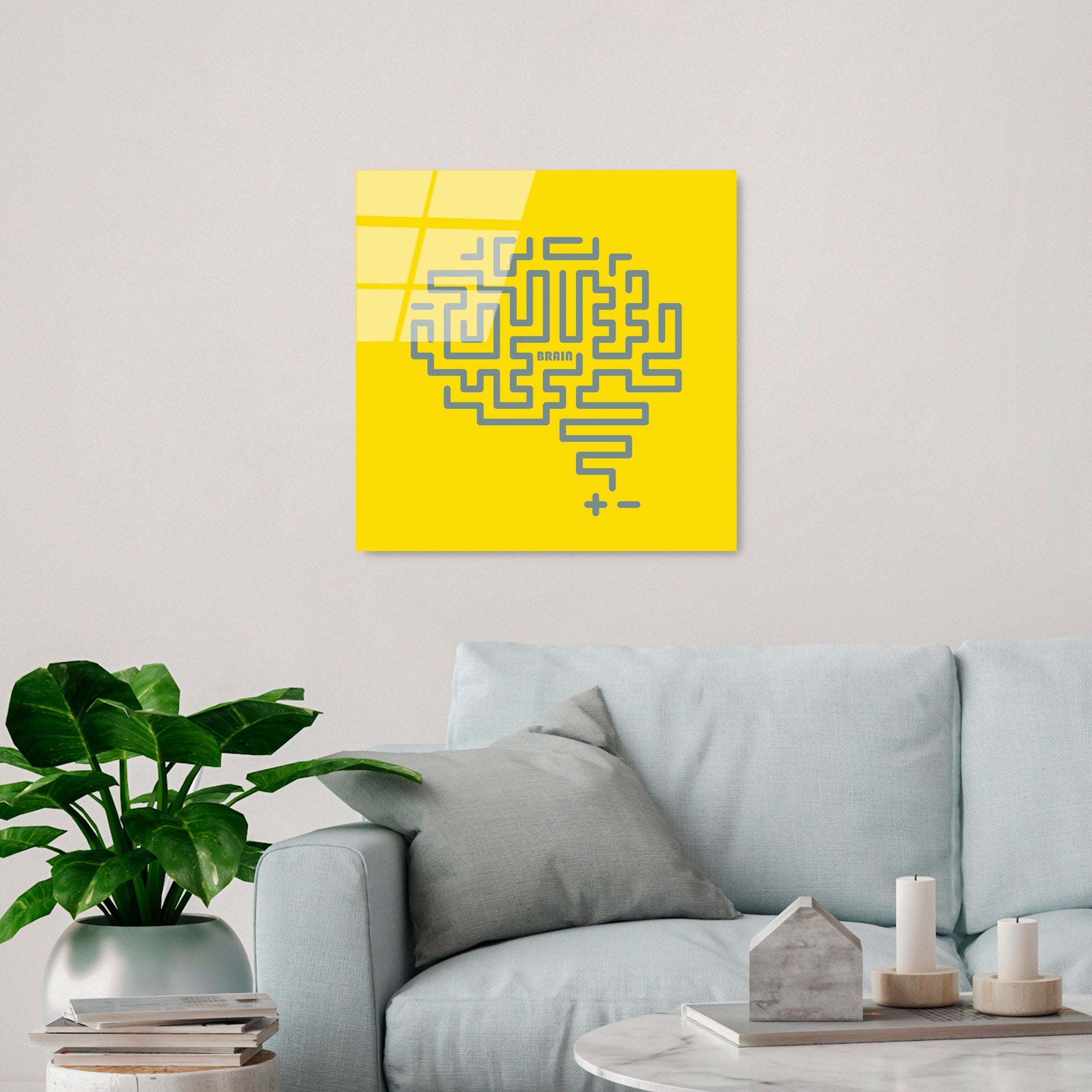 Quadro Decorativo em Vidro Temperado 100% (4 mm) Multicolor 50 x 50 cm – UV-850