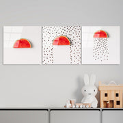 Quadro Decorativo em Vidro Temperado UV-853 – Conjunto de 3 Peças, Multicolor, 50 x 50 cm, 4 mm