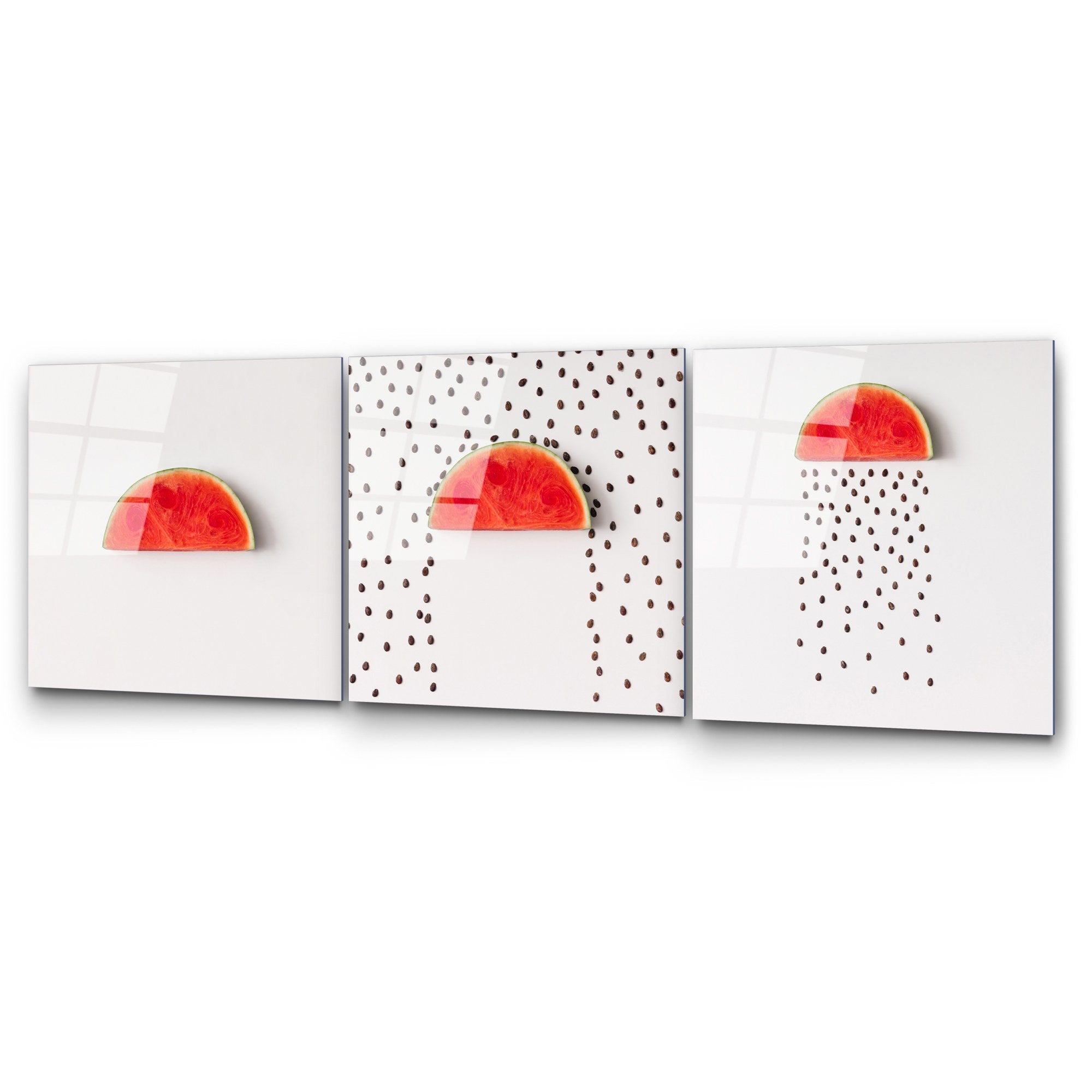 Quadro Decorativo em Vidro Temperado UV-853 – Conjunto de 3 Peças, Multicolor, 50 x 50 cm, 4 mm