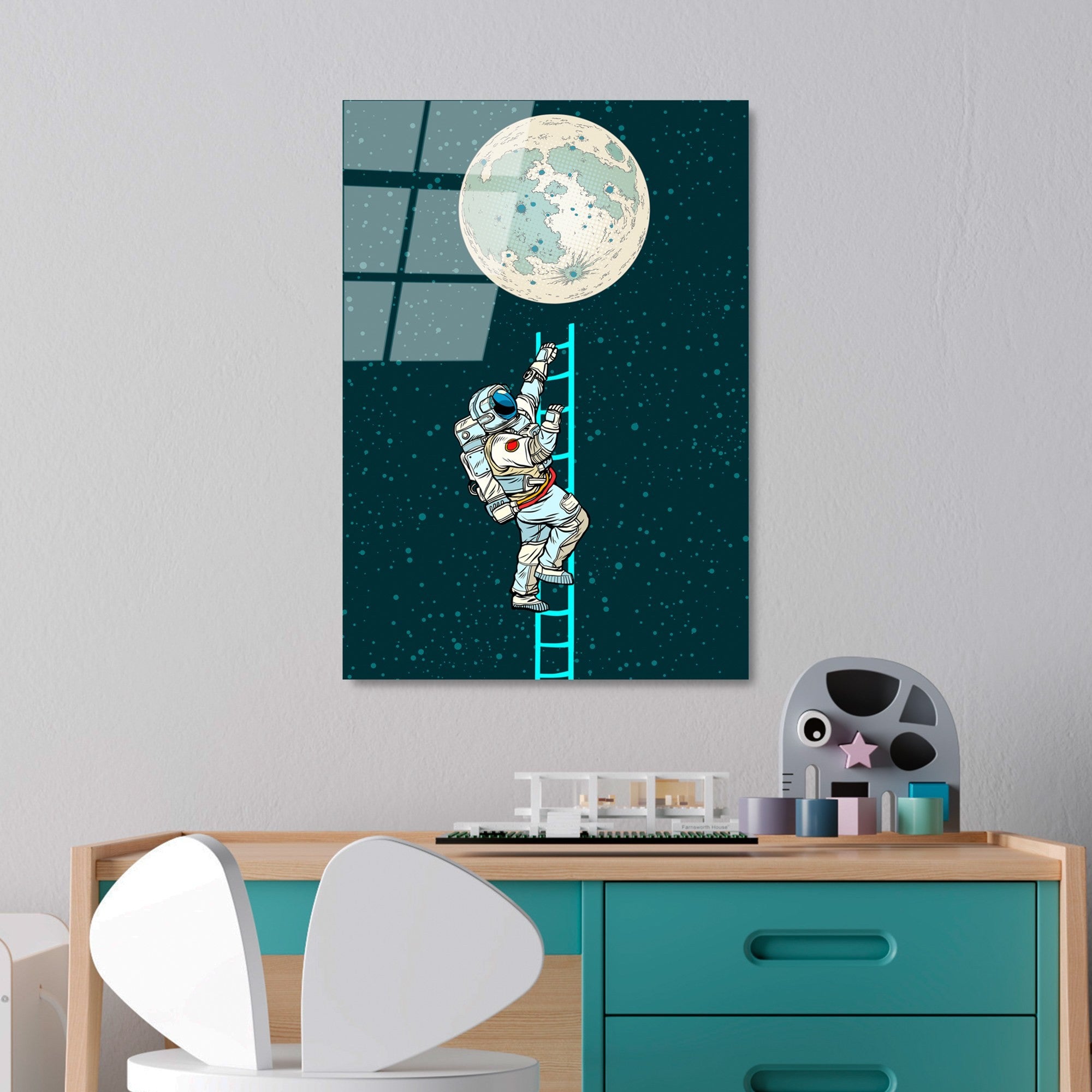 Quadro Decorativo em Vidro Temperado UV-860, 45 x 65 cm – Multicolor, 4 mm (100% Vidro Temperado)