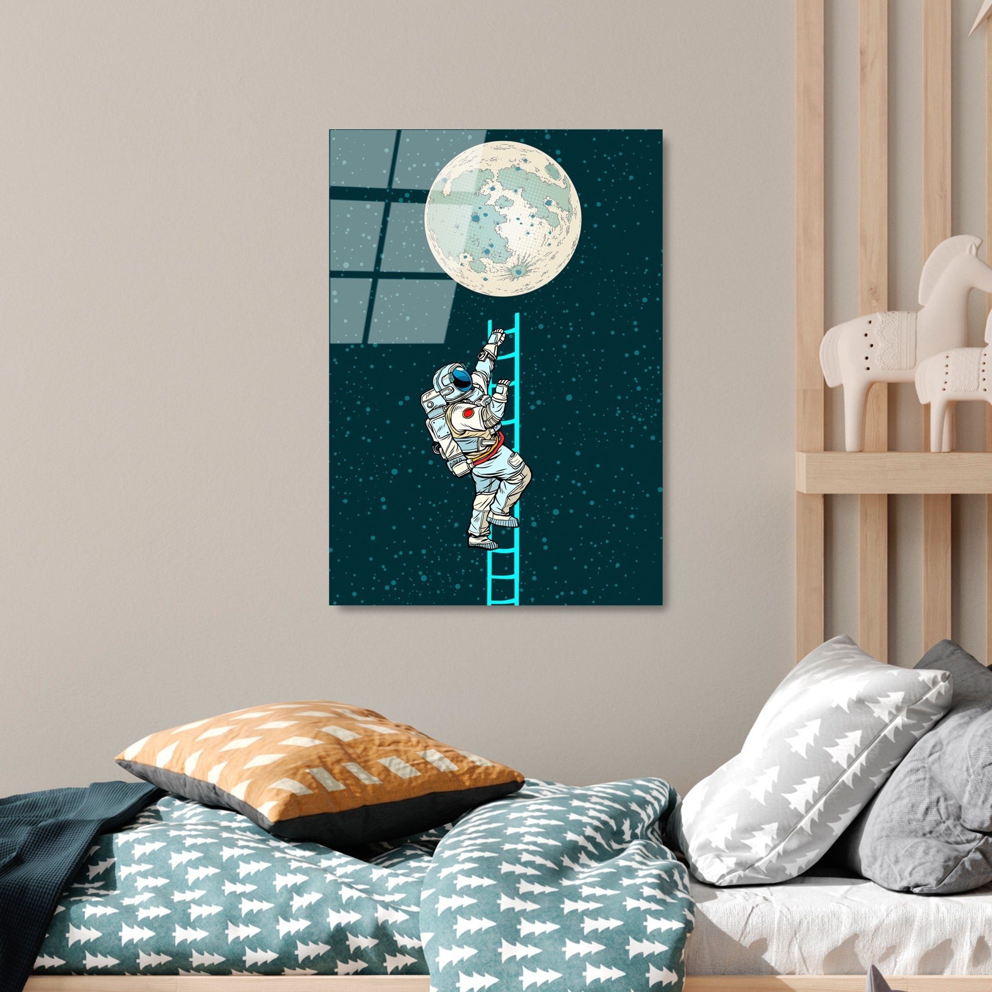 Quadro Decorativo em Vidro Temperado UV-860, 45 x 65 cm – Multicolor, 4 mm (100% Vidro Temperado)