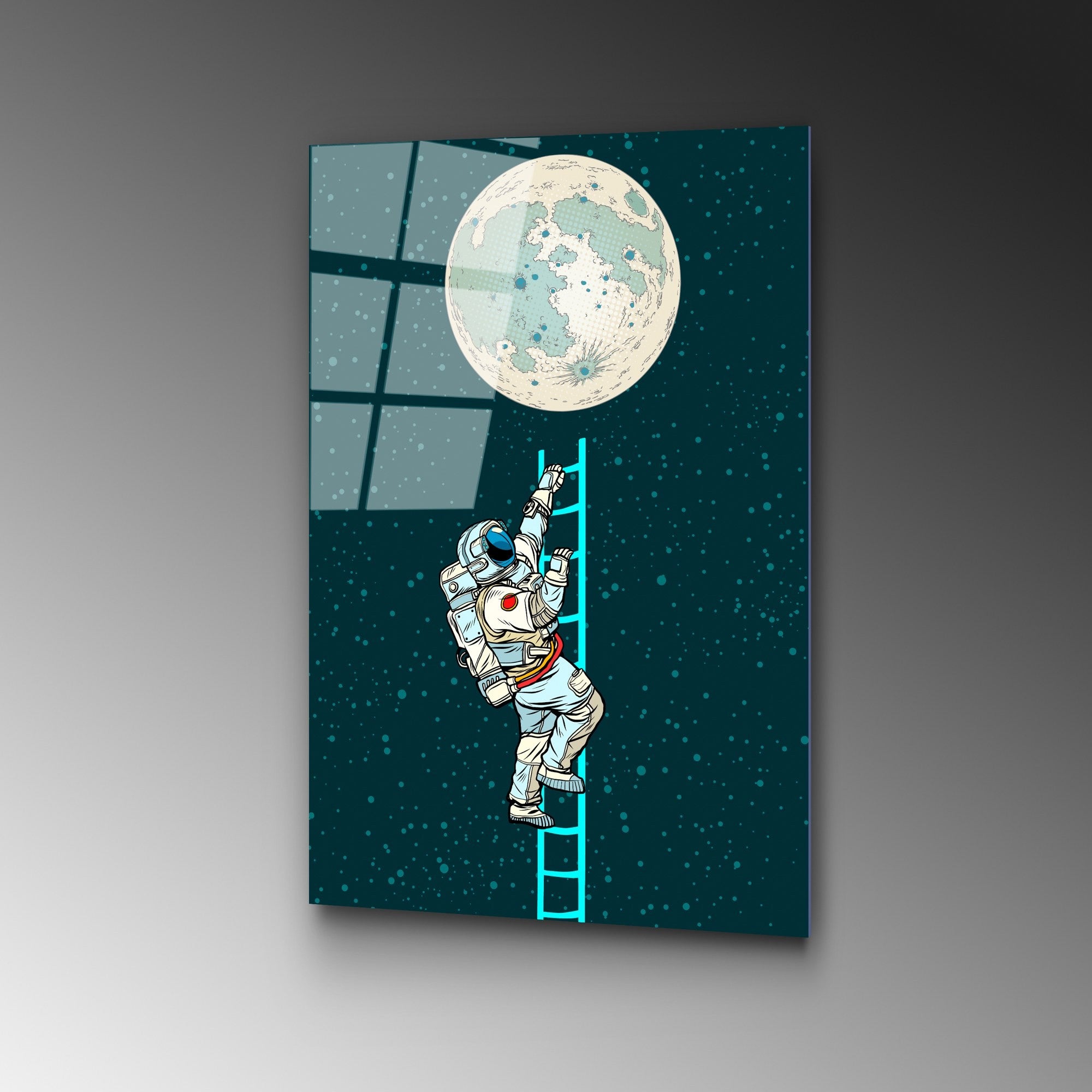 Quadro Decorativo em Vidro Temperado UV-860, 45 x 65 cm – Multicolor, 4 mm (100% Vidro Temperado)