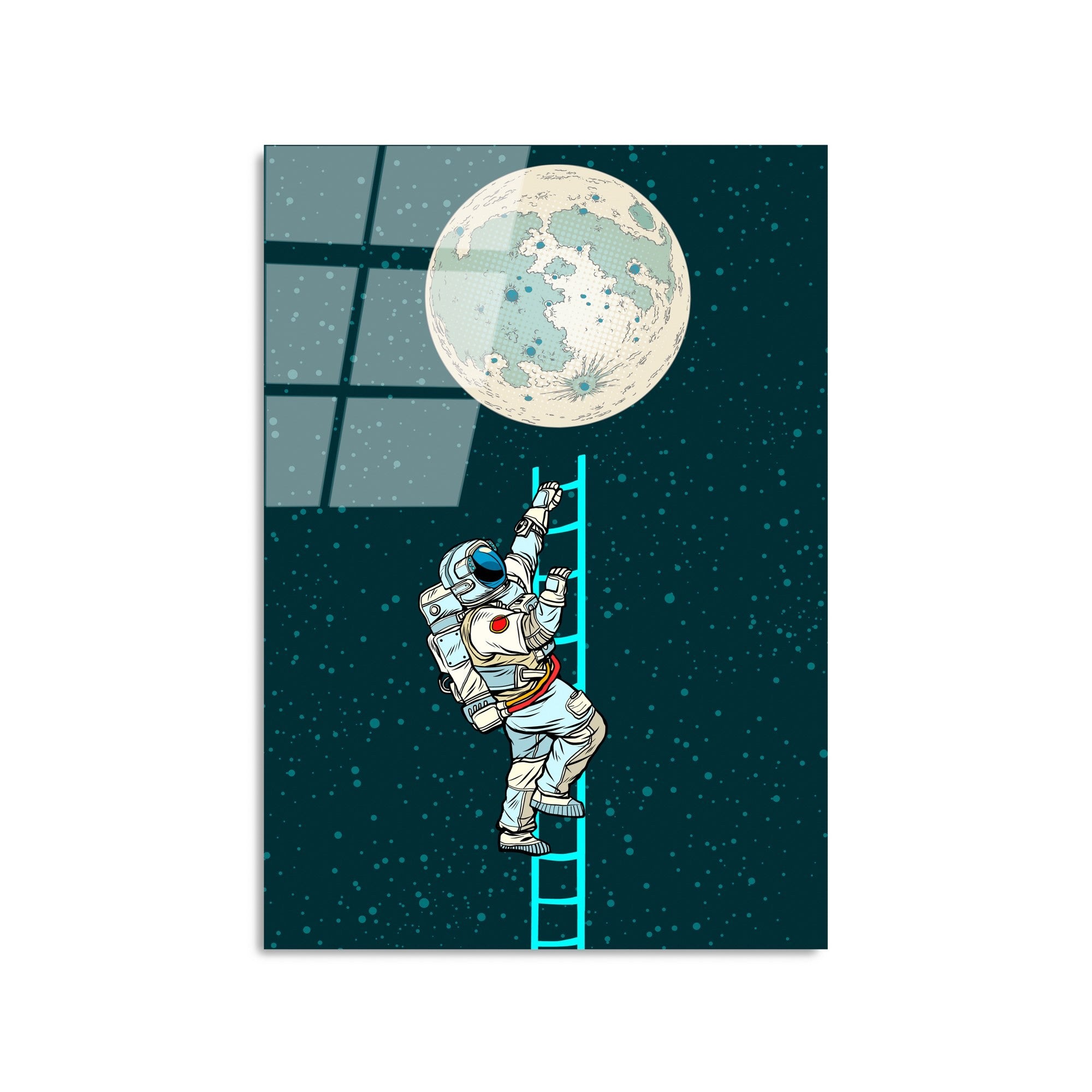 Quadro Decorativo em Vidro Temperado UV-860, 45 x 65 cm – Multicolor, 4 mm (100% Vidro Temperado)