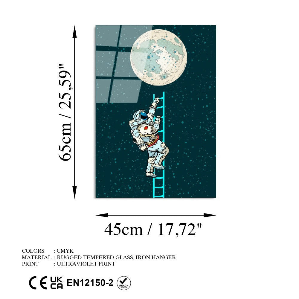 Quadro Decorativo em Vidro Temperado UV-860, 45 x 65 cm – Multicolor, 4 mm (100% Vidro Temperado)