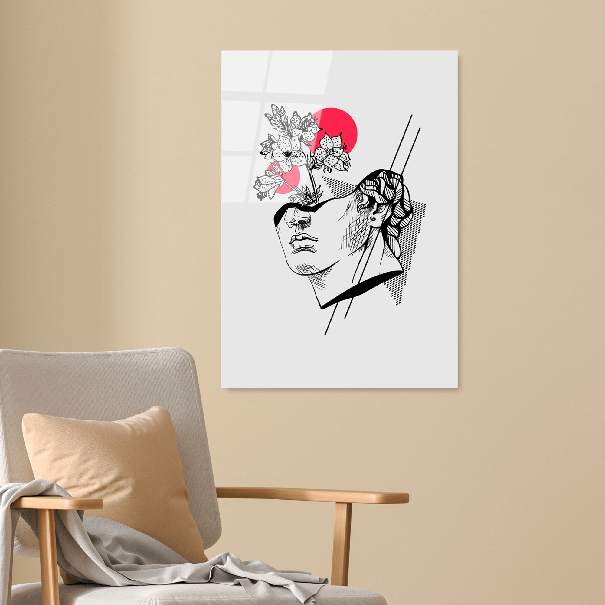 Quadro Decorativo em Vidro Temperado UV-861, 45 x 65 cm, Multicolor (4 mm)