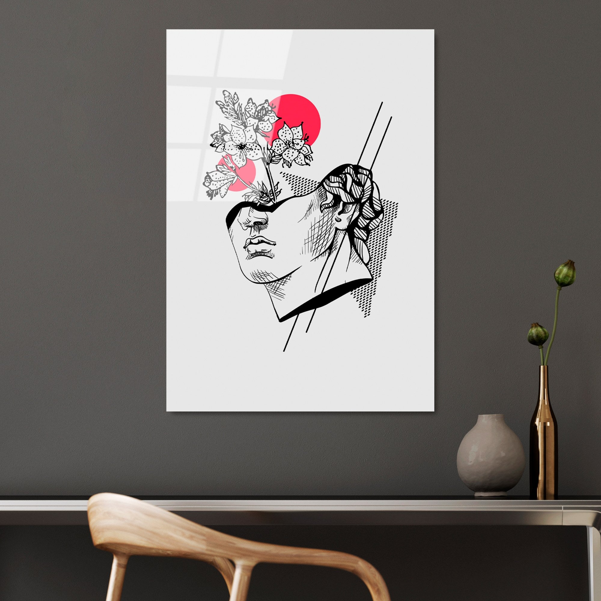 Quadro Decorativo em Vidro Temperado UV-861, 45 x 65 cm, Multicolor (4 mm)