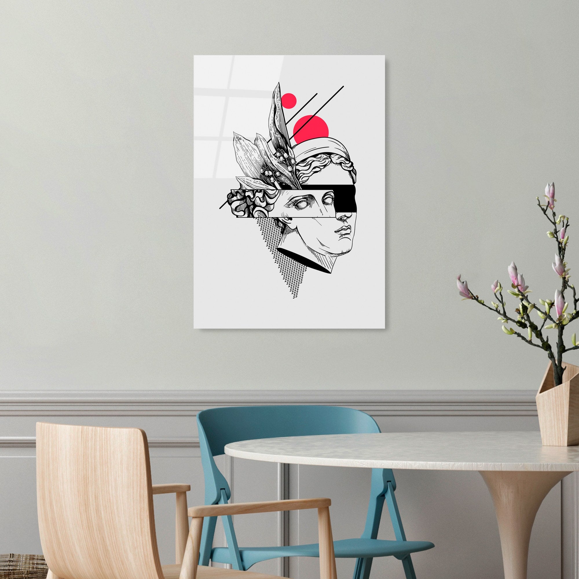 Quadro Decorativo em Vidro Temperado UV-862, 45 x 65 cm – Multicolor, 4 mm