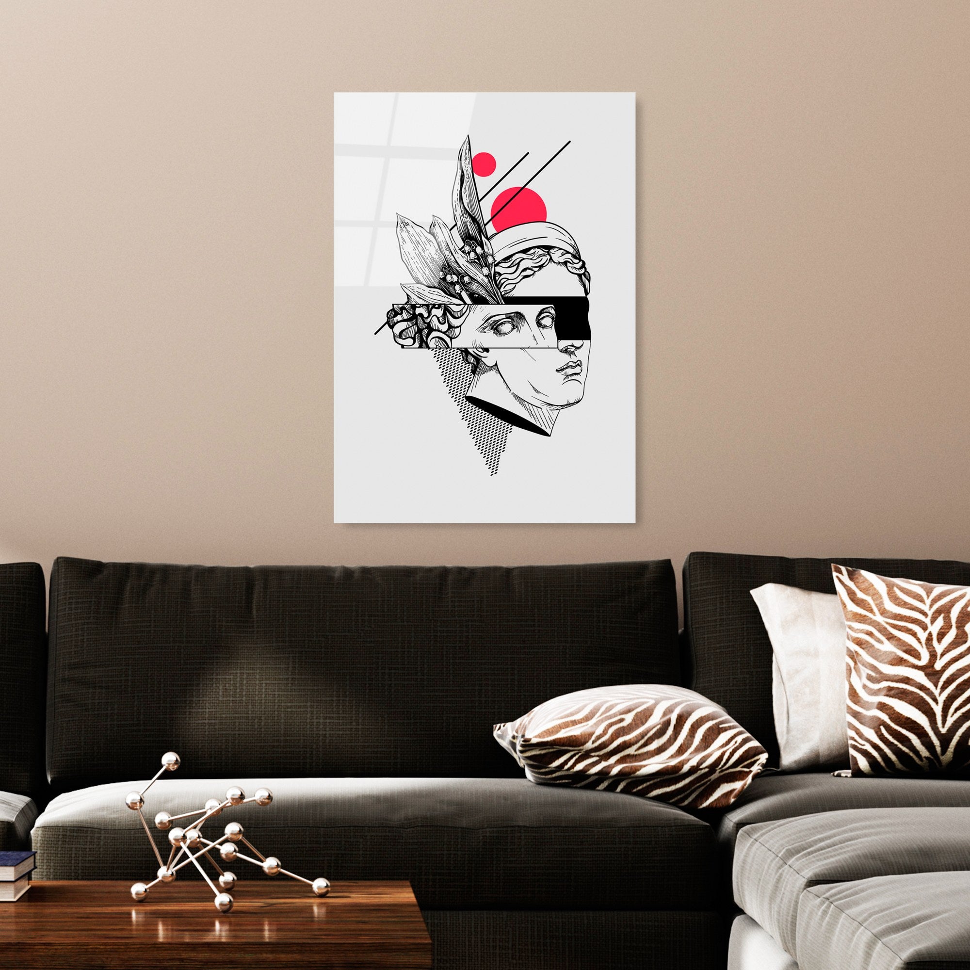 Quadro Decorativo em Vidro Temperado UV-862, 45 x 65 cm – Multicolor, 4 mm