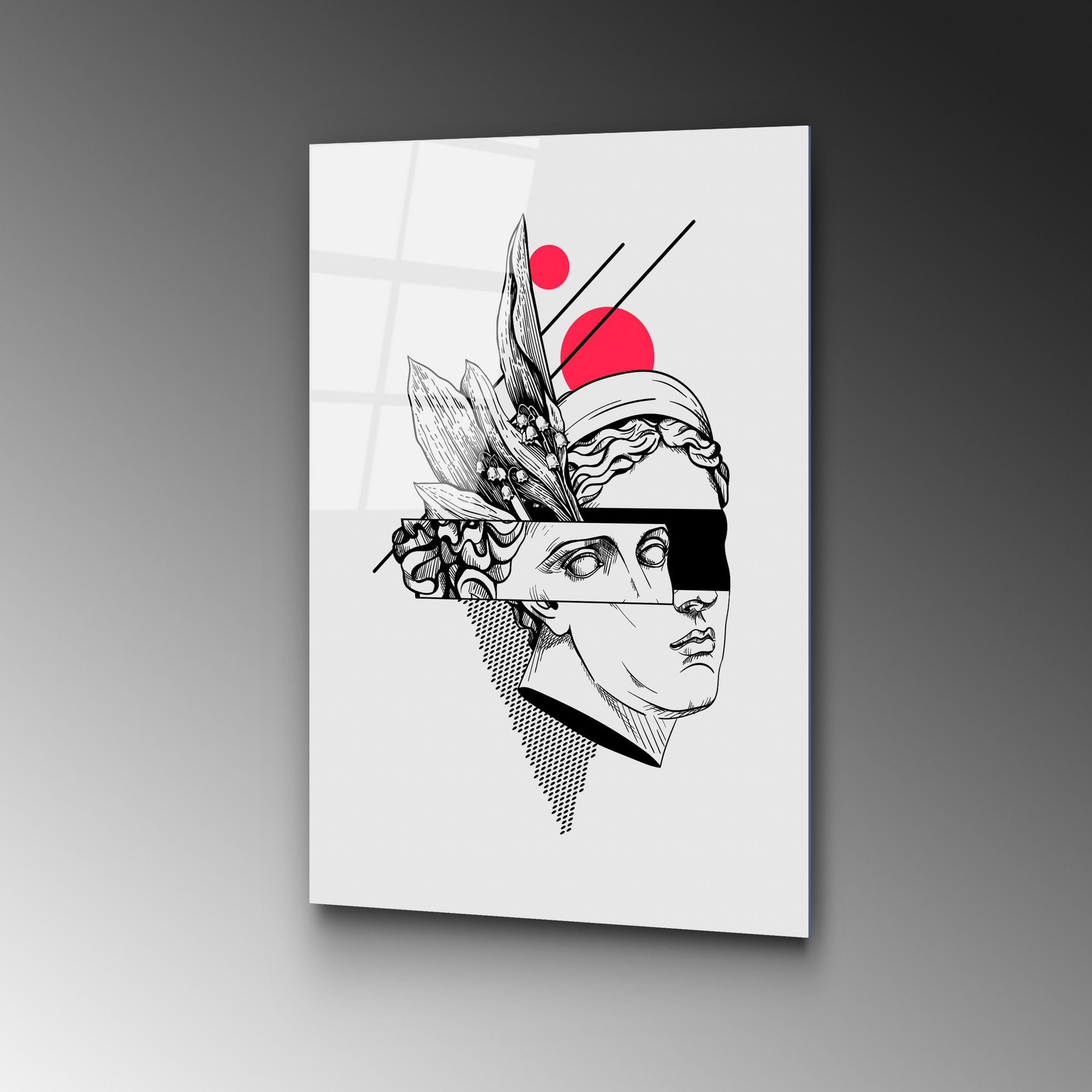 Quadro Decorativo em Vidro Temperado UV-862, 45 x 65 cm – Multicolor, 4 mm