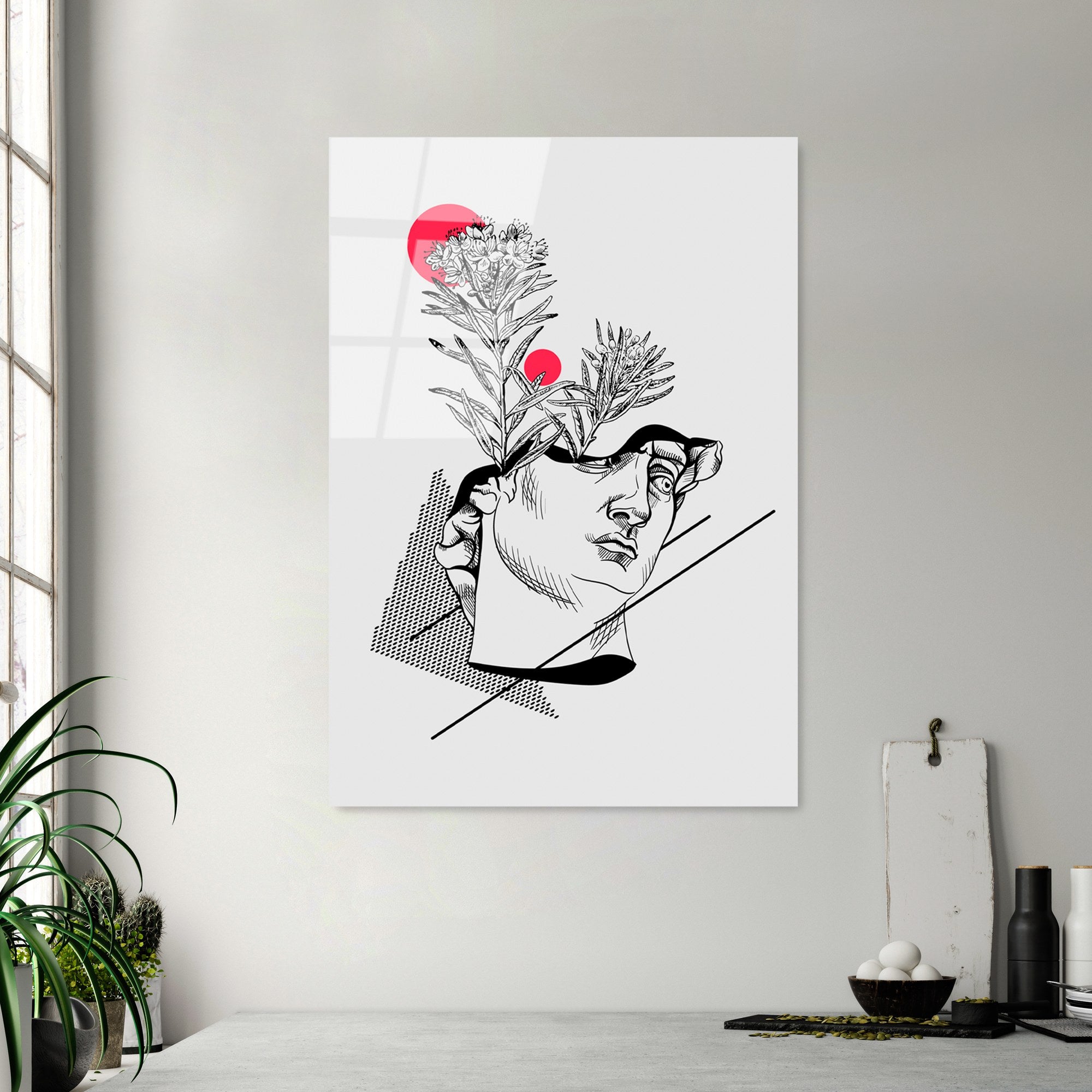 Quadro Decorativo em Vidro Temperado UV-863 (45 x 65 cm) – Multicolor, 4 mm