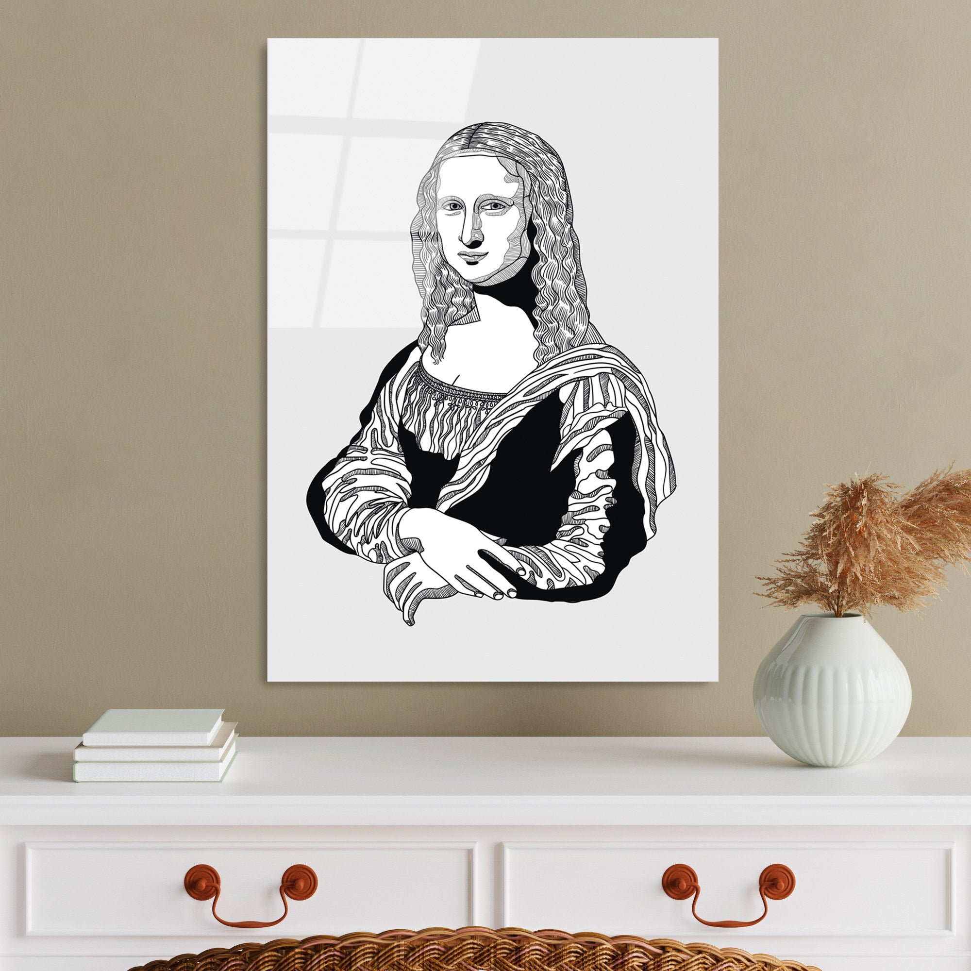 Quadro Decorativo em Vidro Temperado 4 mm UV-864, 45 x 65 cm, Multicolor