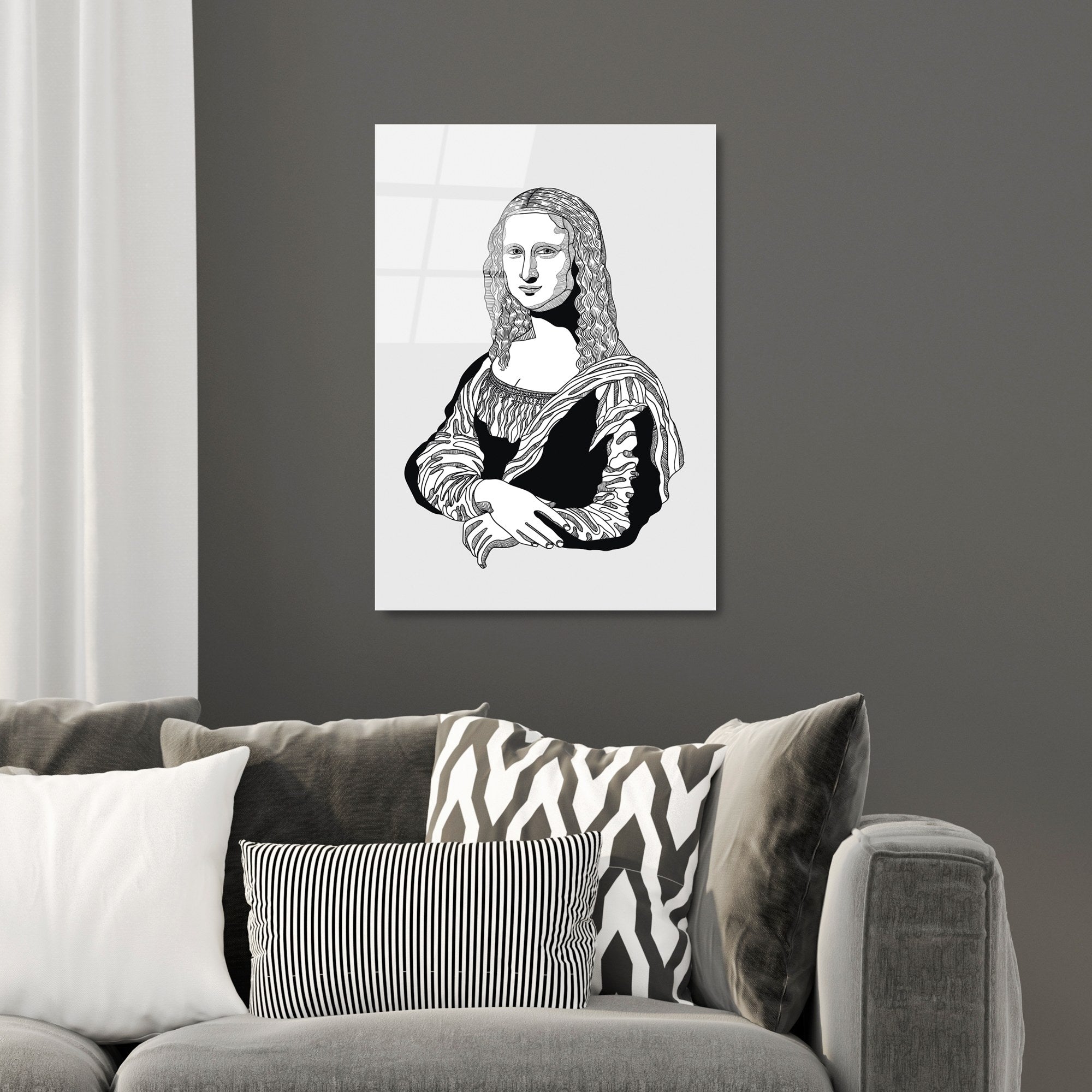 Quadro Decorativo em Vidro Temperado 4 mm UV-864, 45 x 65 cm, Multicolor