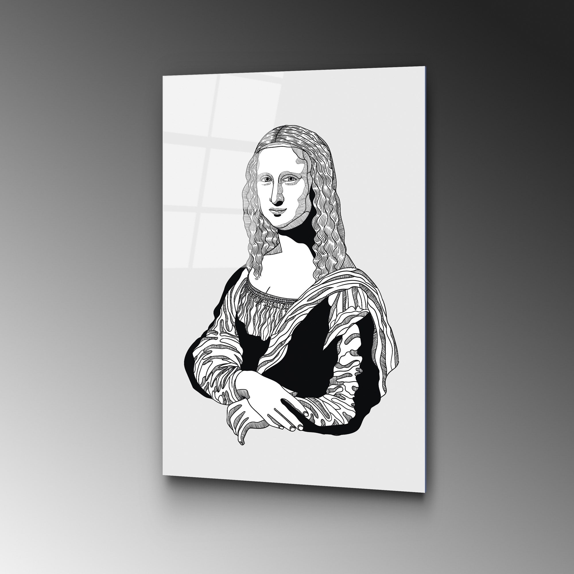 Quadro Decorativo em Vidro Temperado 4 mm UV-864, 45 x 65 cm, Multicolor