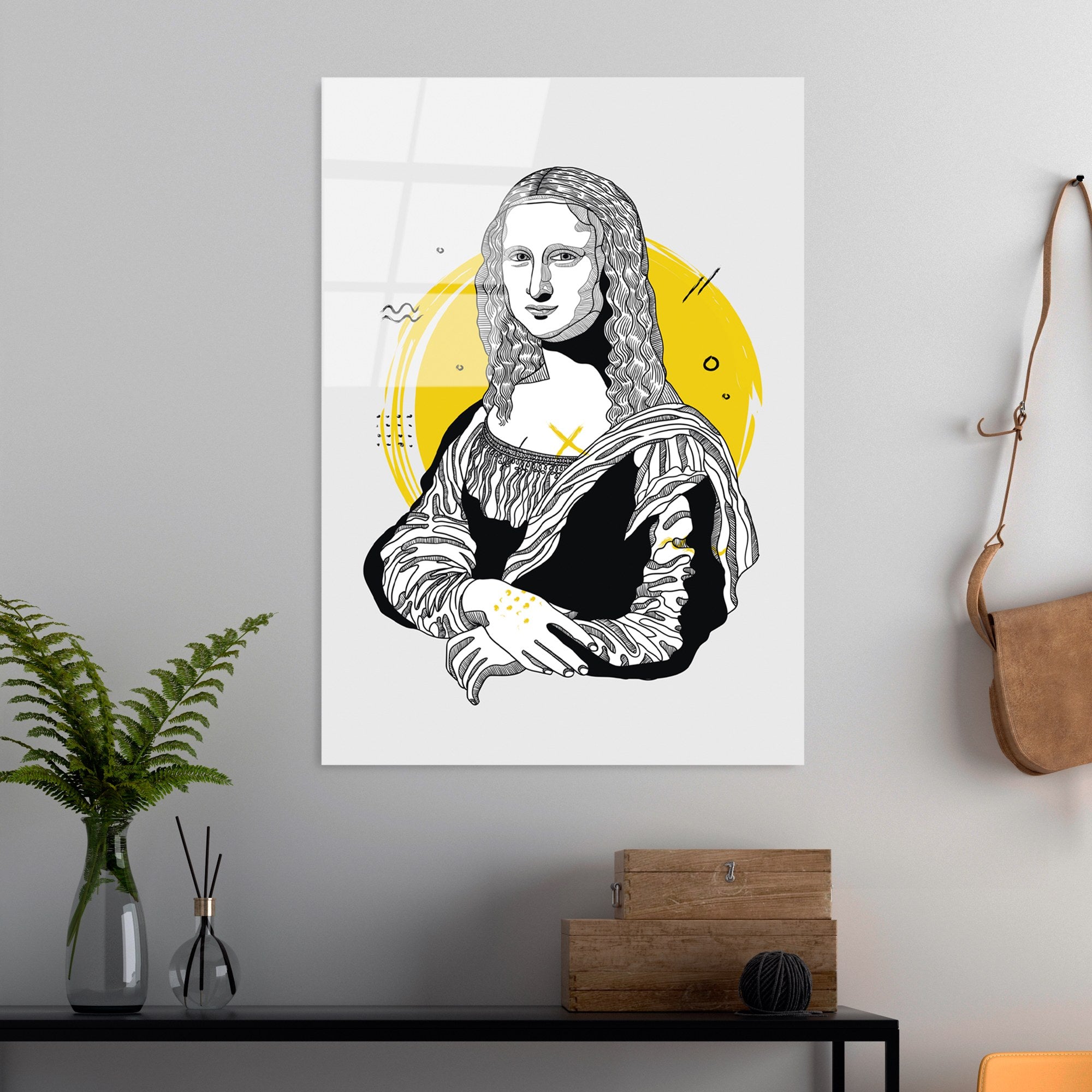 Quadro Decorativo em Vidro Temperado UV-865, 45 x 65 cm, Multicolor, 4 mm