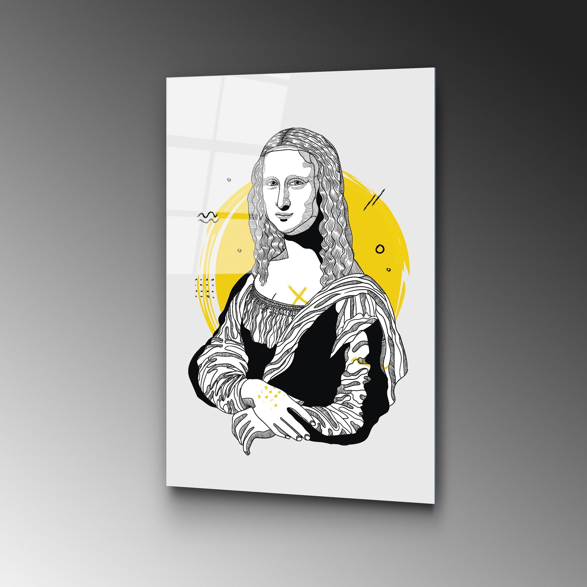 Quadro Decorativo em Vidro Temperado UV-865, 45 x 65 cm, Multicolor, 4 mm