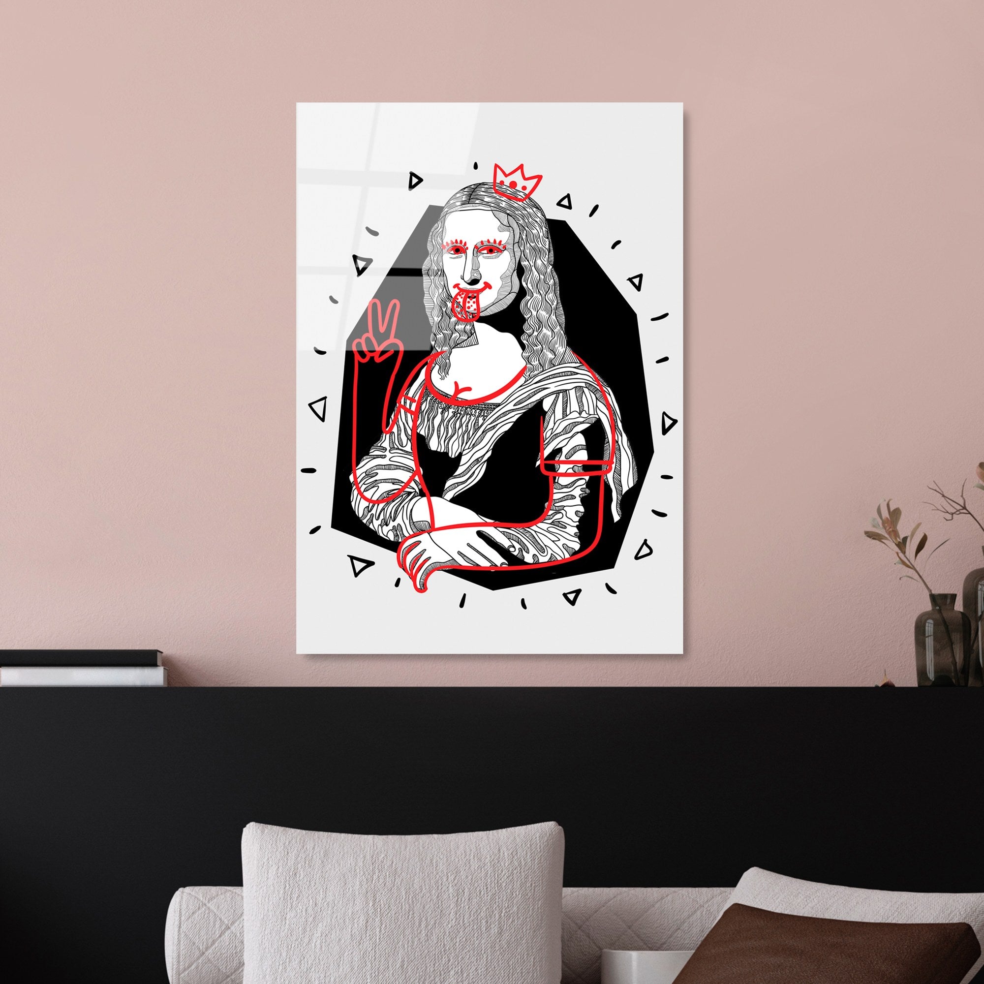 Quadro Decorativo em Vidro Temperado 100% UV-866, Multicolor, 45 x 65 cm (4 mm)